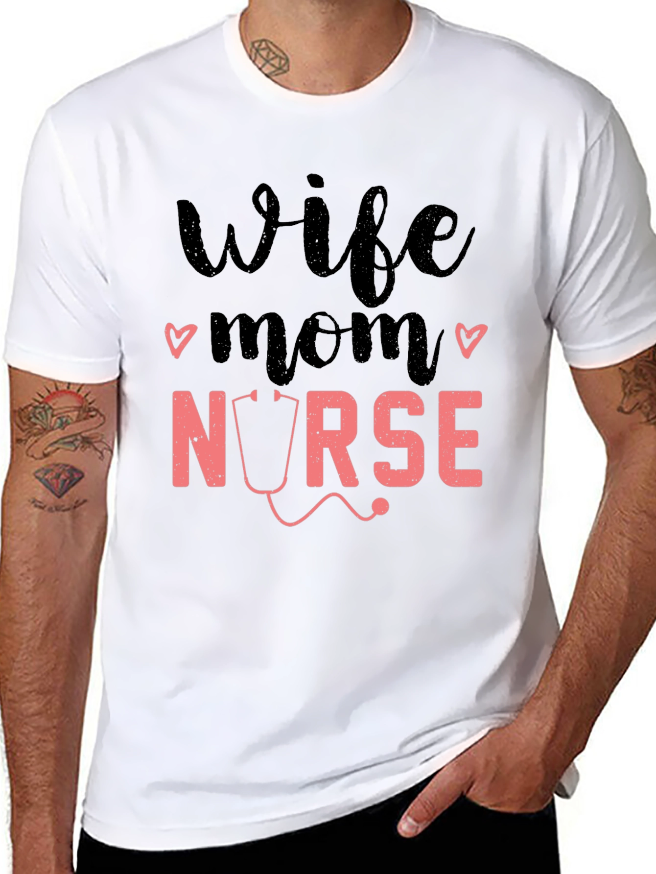Wife Mom Nurse Graphic Tee