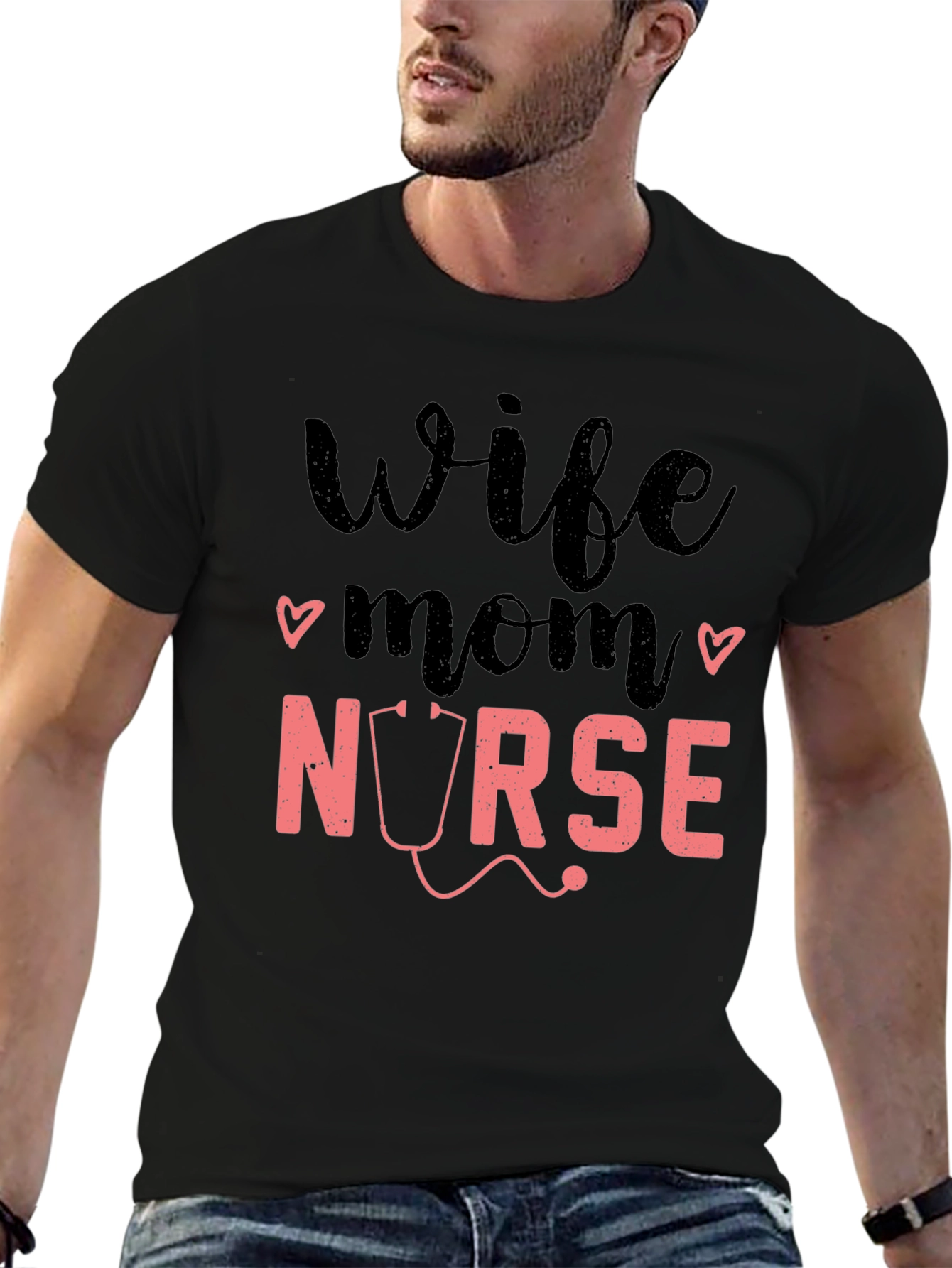 Wife Mom Nurse Graphic Tee