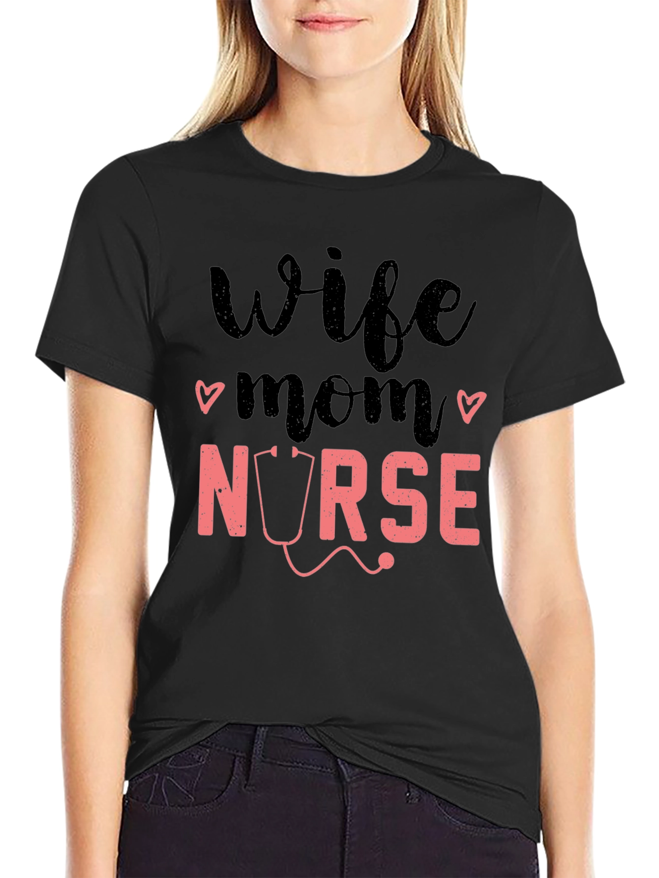 Wife Mom Nurse Graphic Tee