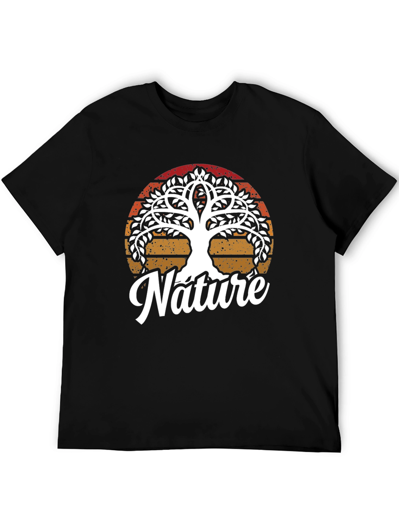Nature Tree Graphic Tee - Mens Black T-Shirt