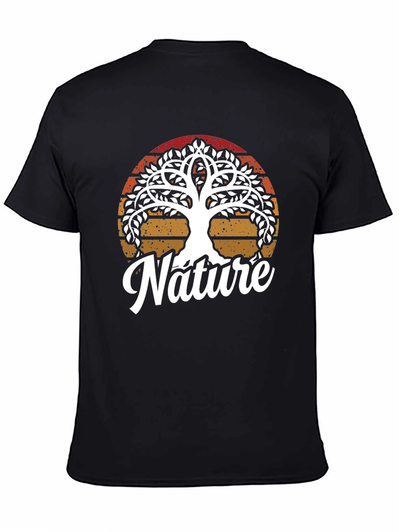 Nature Tree Graphic Tee - Mens Black T-Shirt