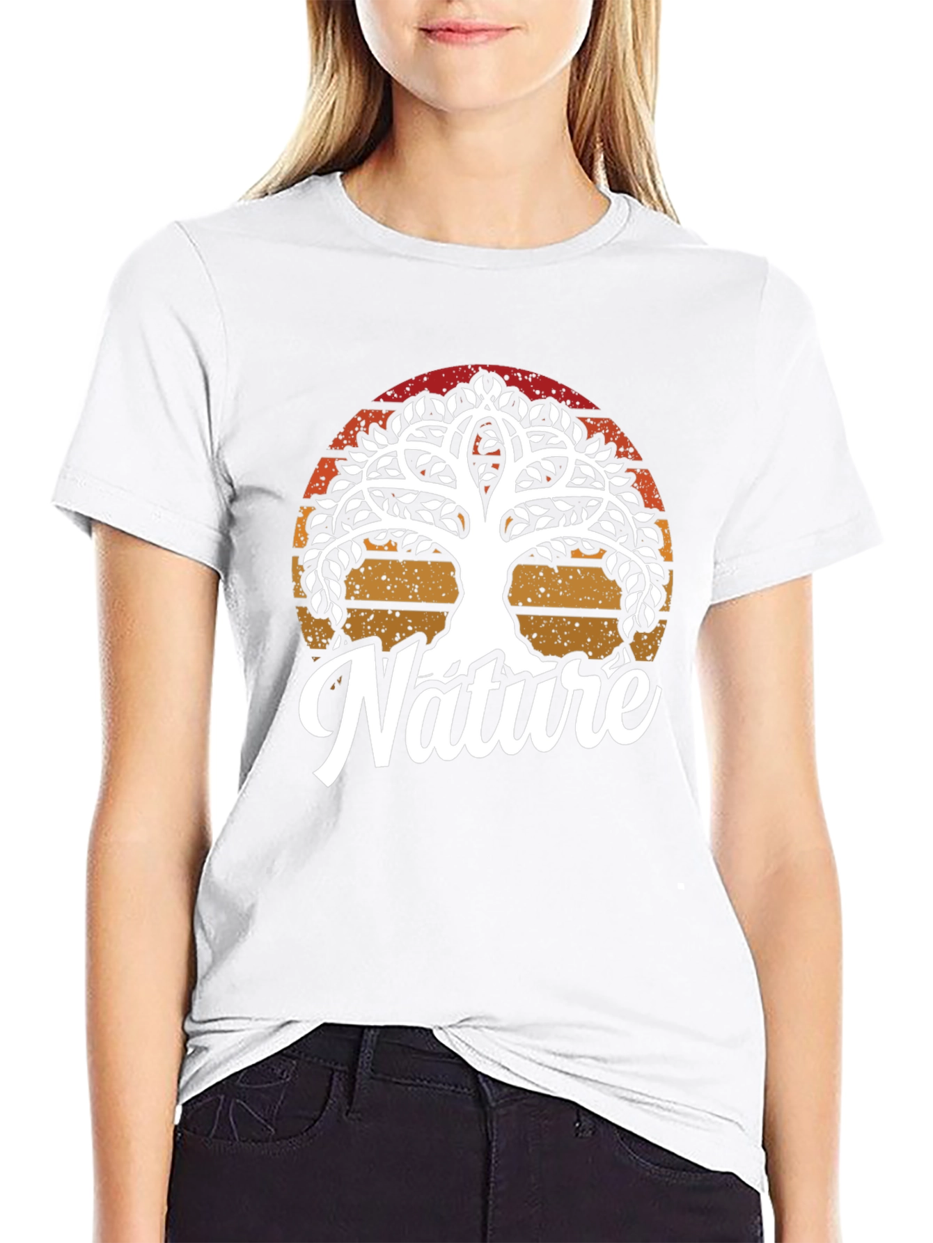 Nature Tree Graphic Tee - Mens Black T-Shirt