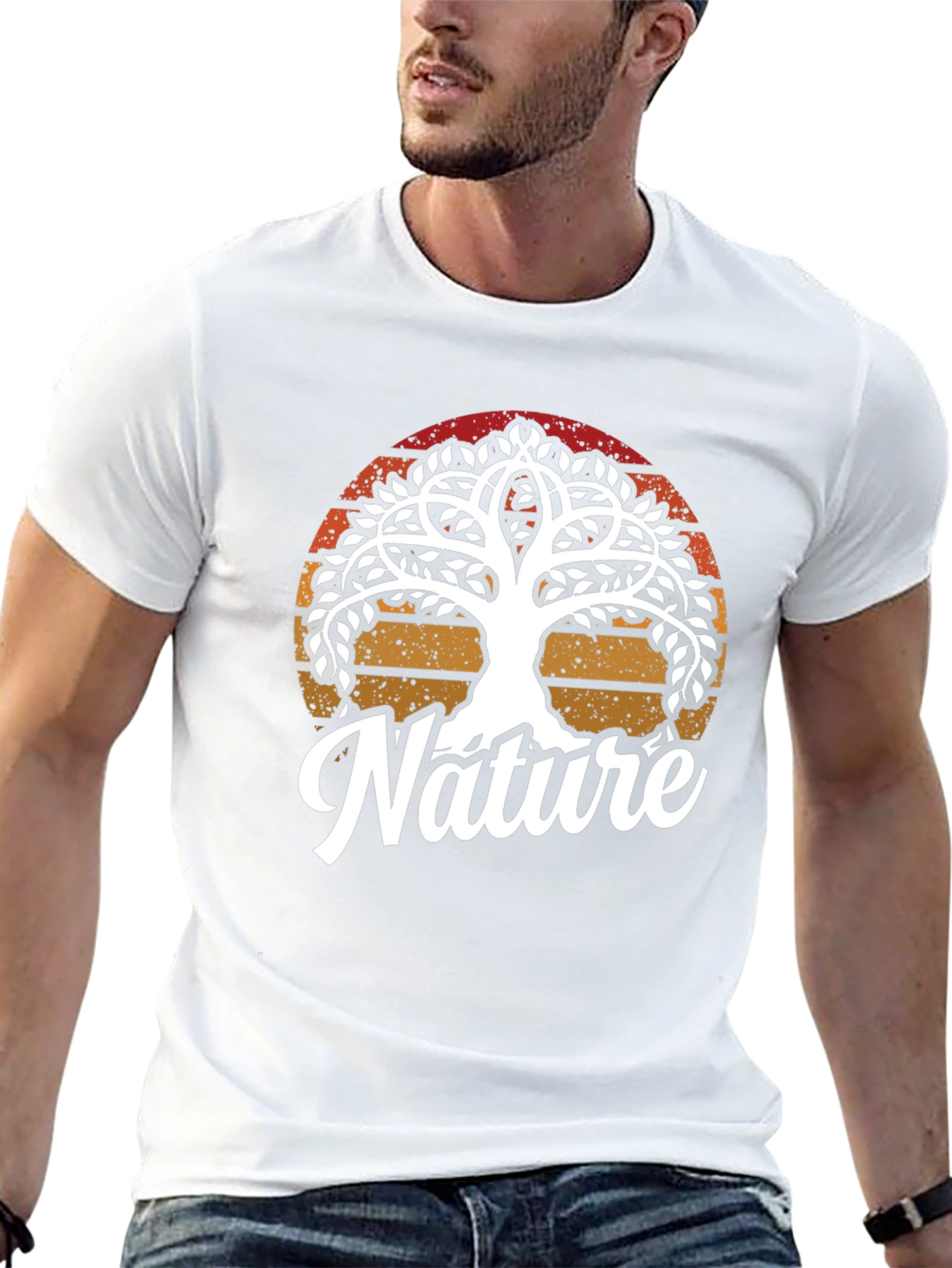 Nature Tree Graphic Tee - Mens Black T-Shirt