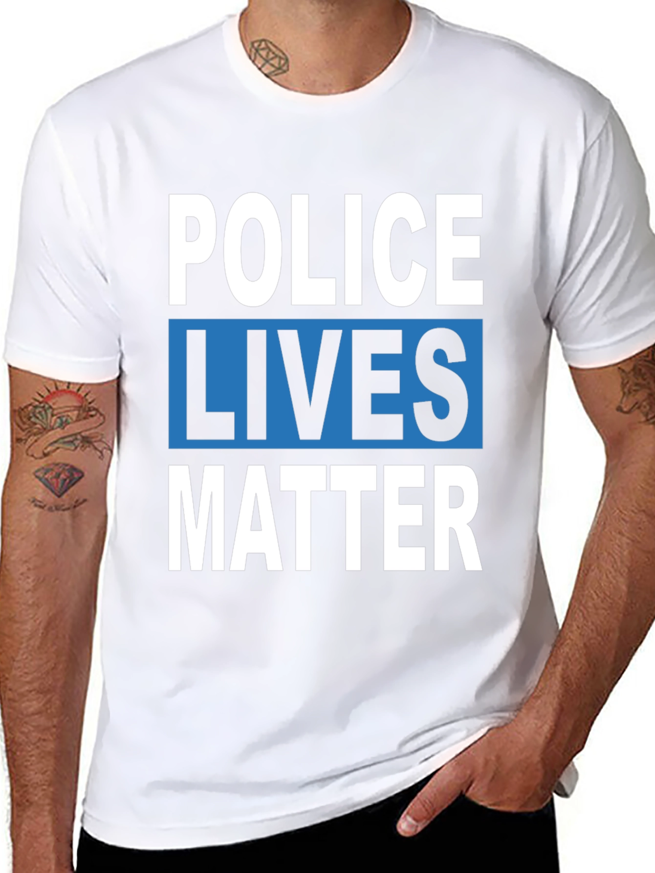 Police Lives Matter T-Shirt - Black Graphic Tee