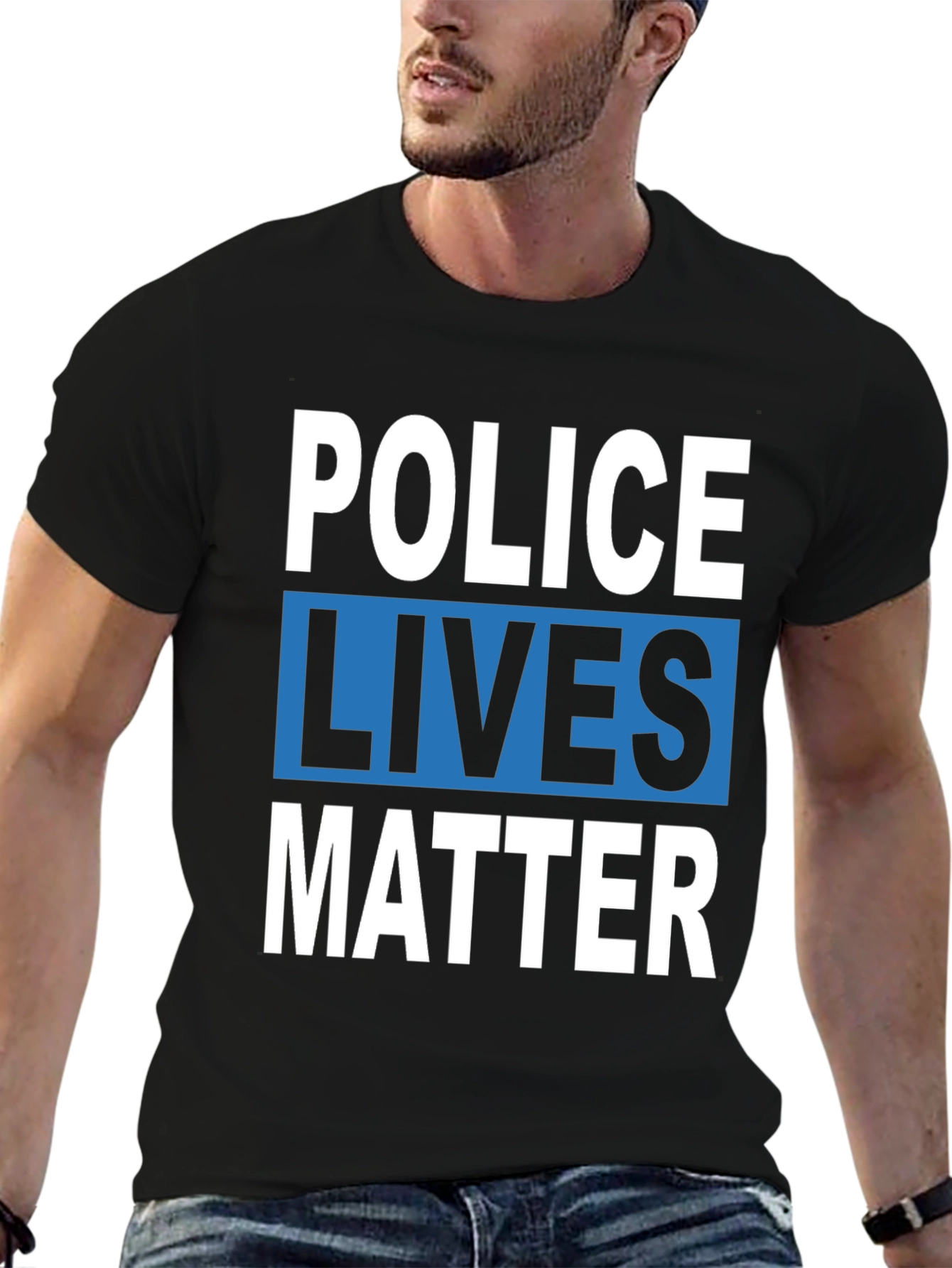 Police Lives Matter T-Shirt - Black Graphic Tee