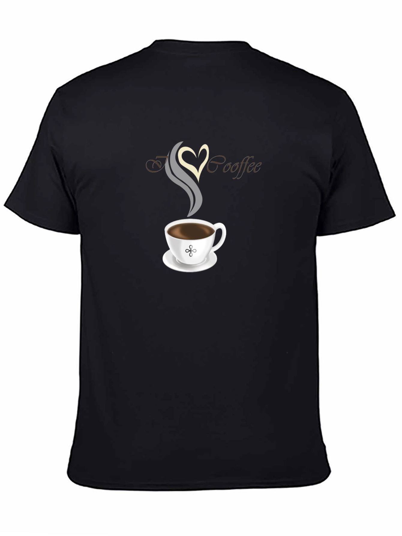 I Heart Coffee Graphic Tee - Black