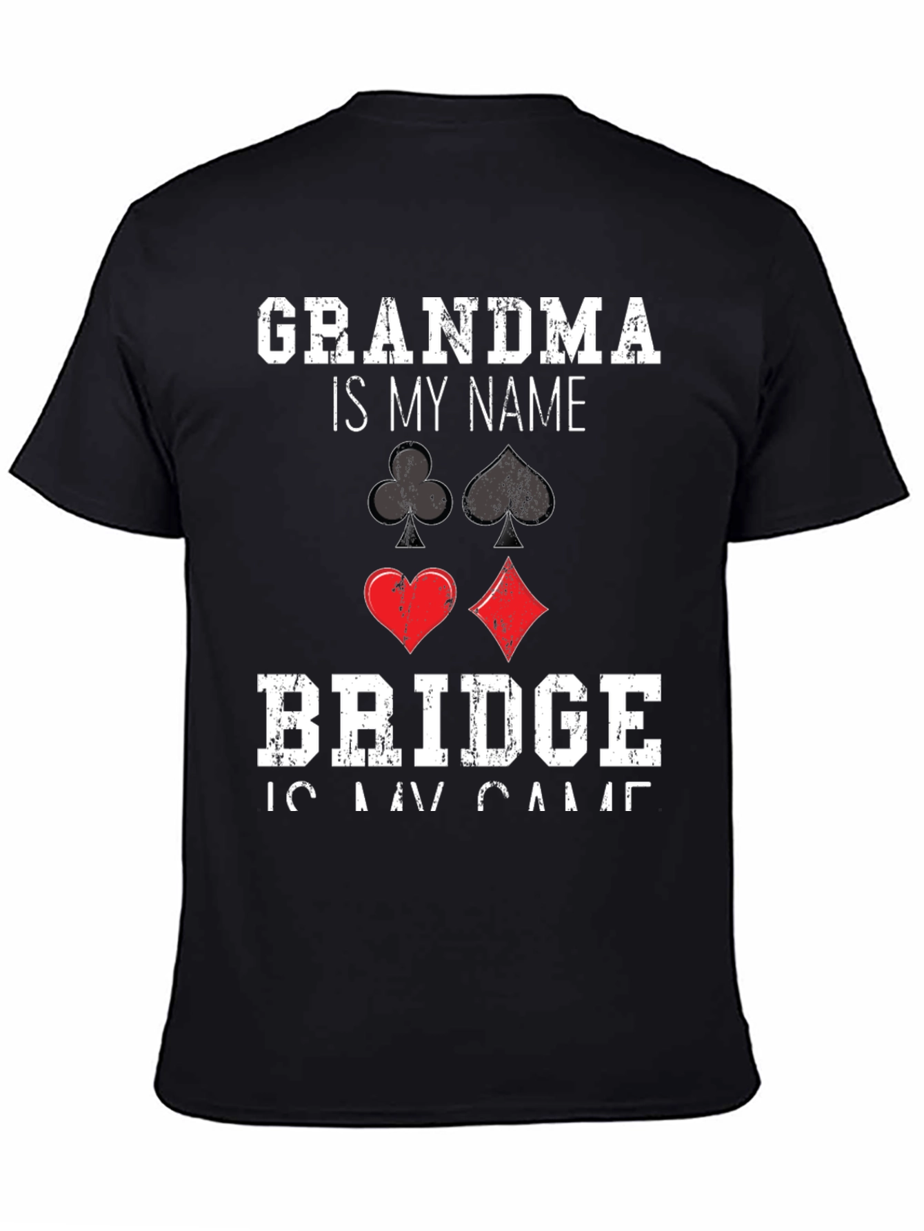 Grandma Bridge Player T-Shirt