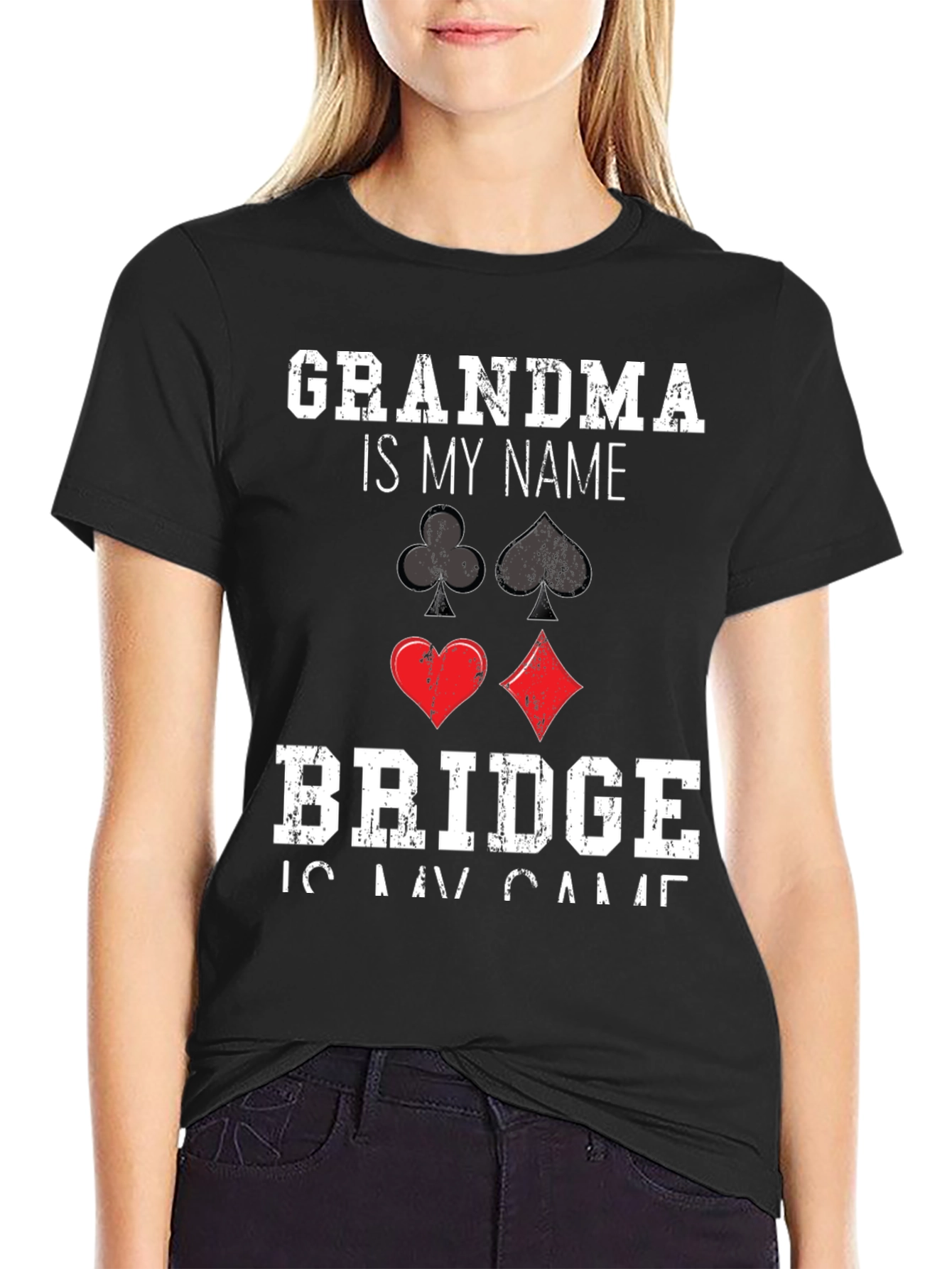 Grandma Bridge Player T-Shirt
