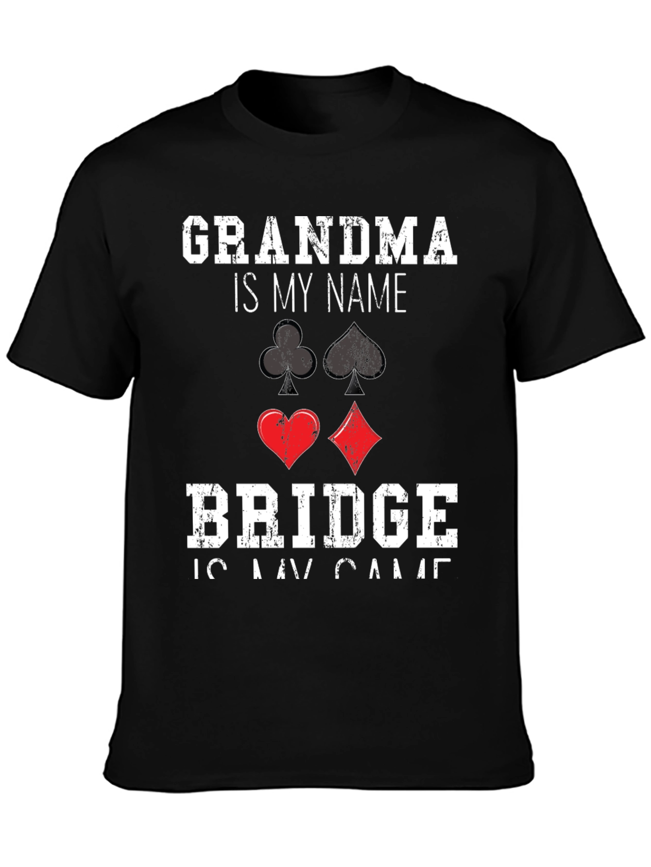 Grandma Bridge Player T-Shirt