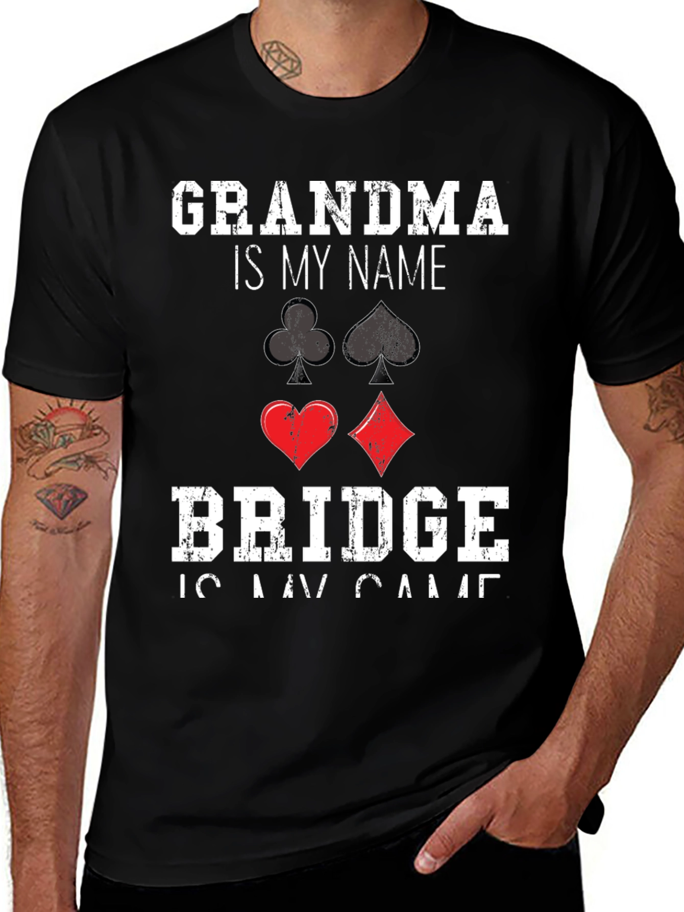 Grandma Bridge Player T-Shirt