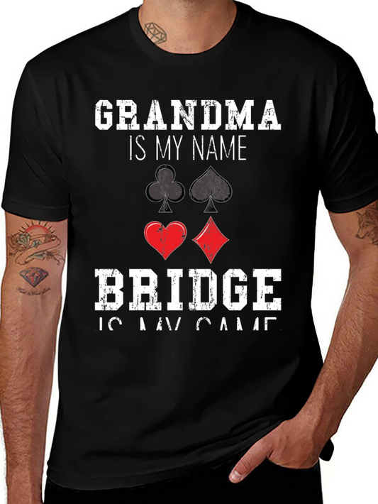 Grandma Bridge Player T-Shirt