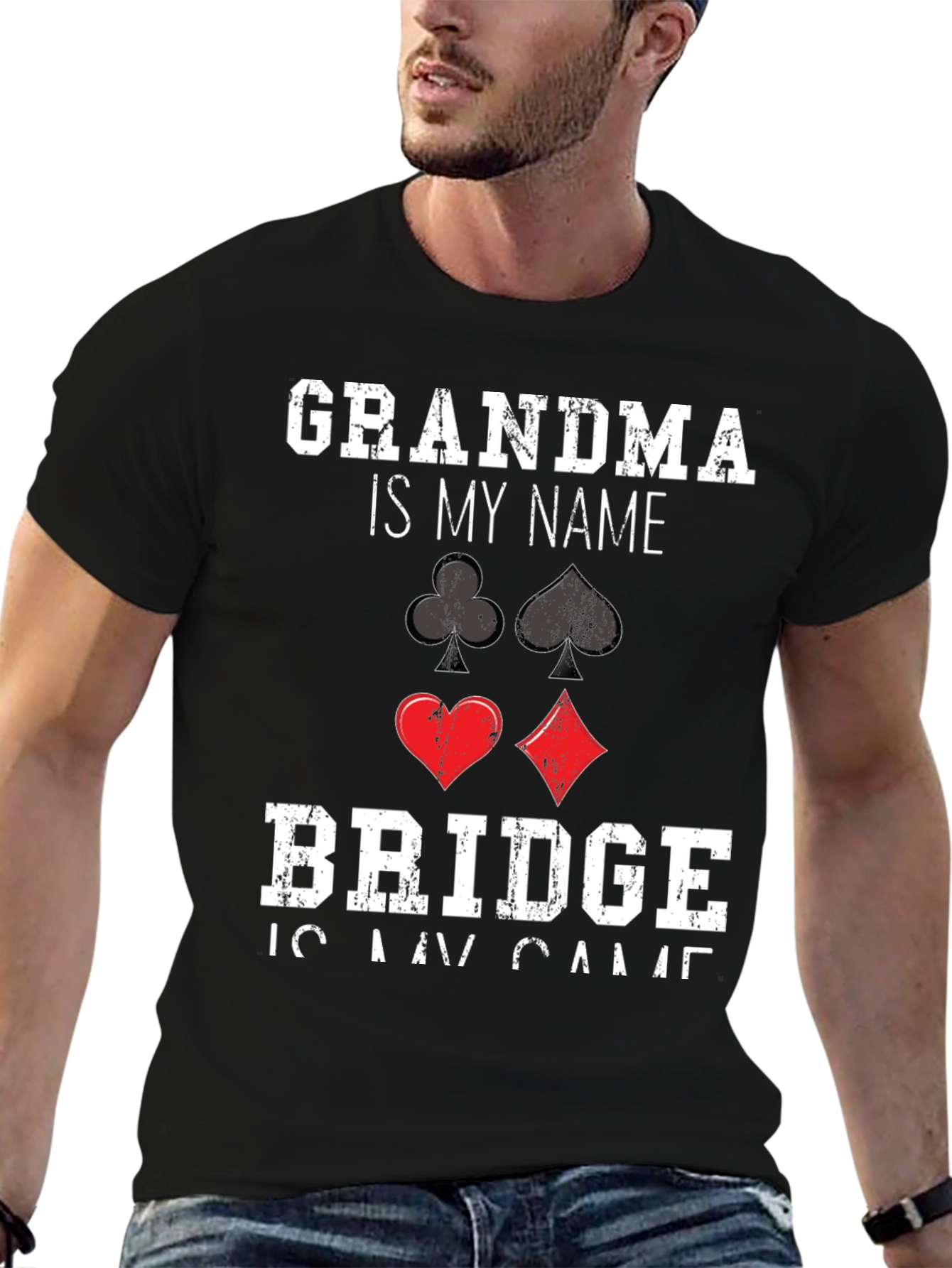 Grandma Bridge Player T-Shirt
