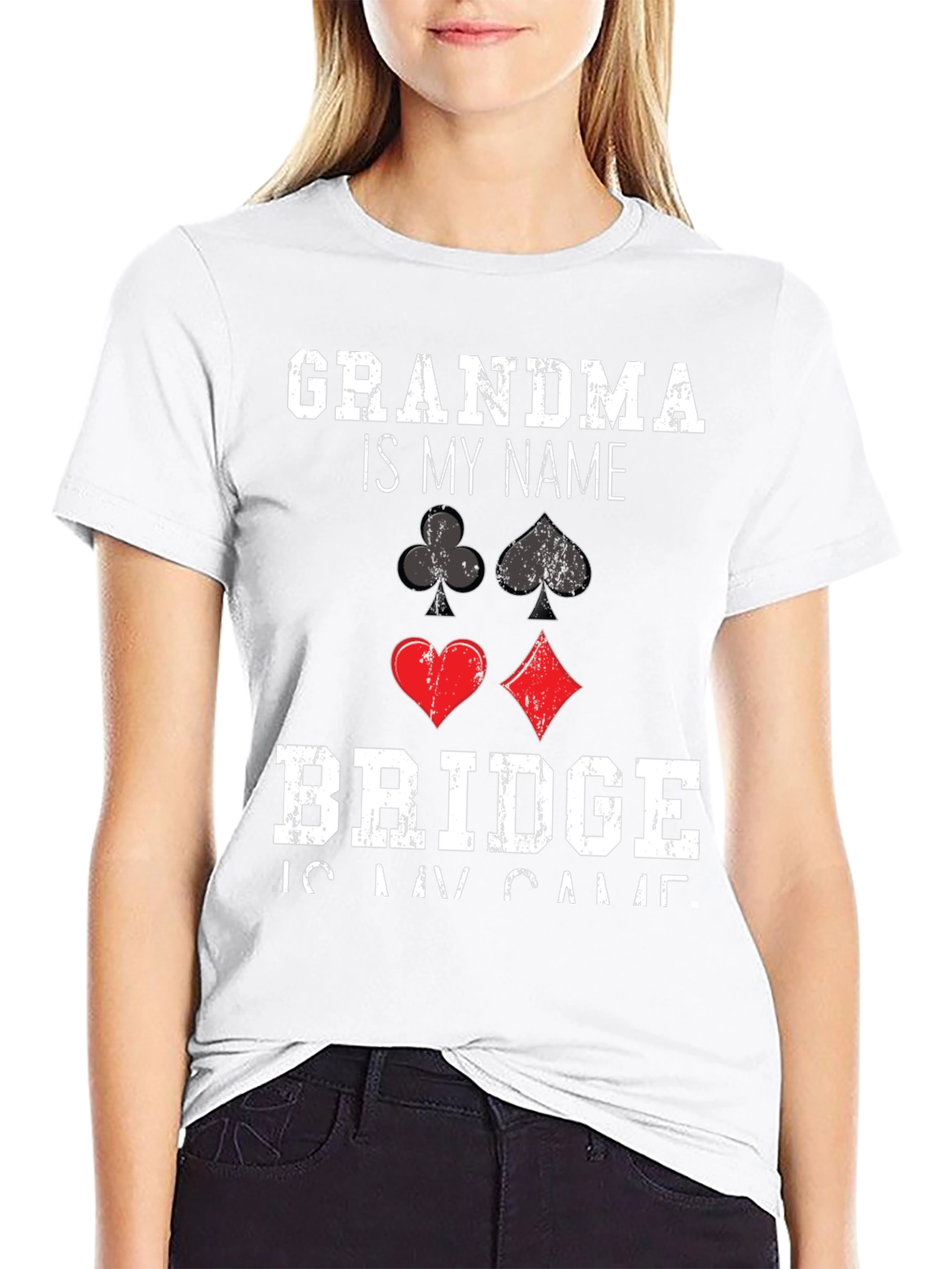 Grandma Bridge Player T-Shirt