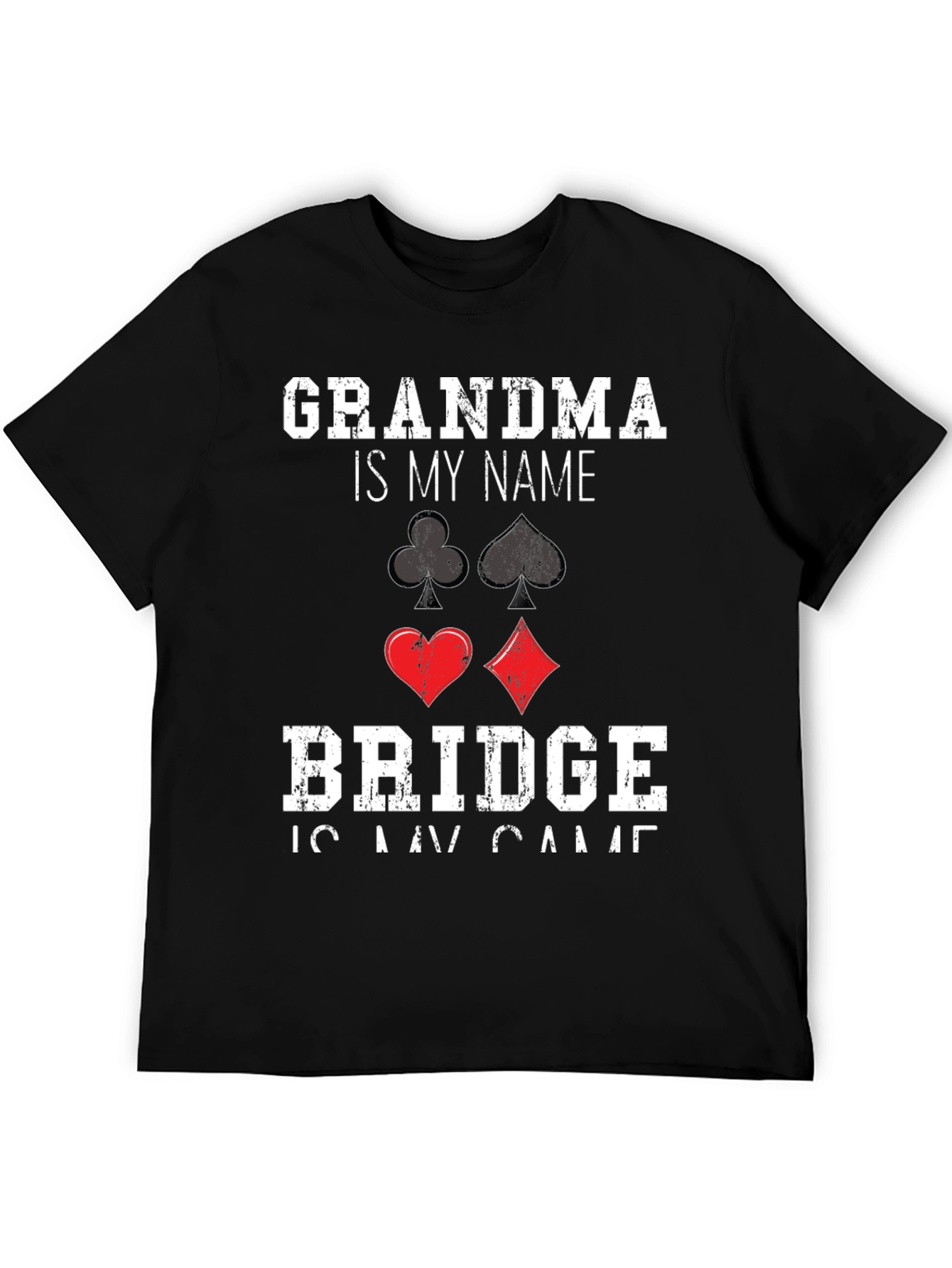 Grandma Bridge Player T-Shirt