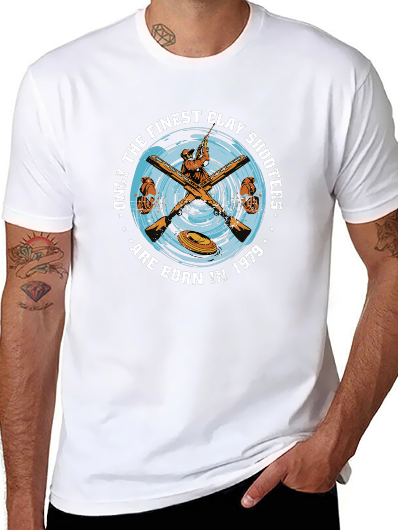 Finest Clay Shooters T-Shirt - Born in 1979