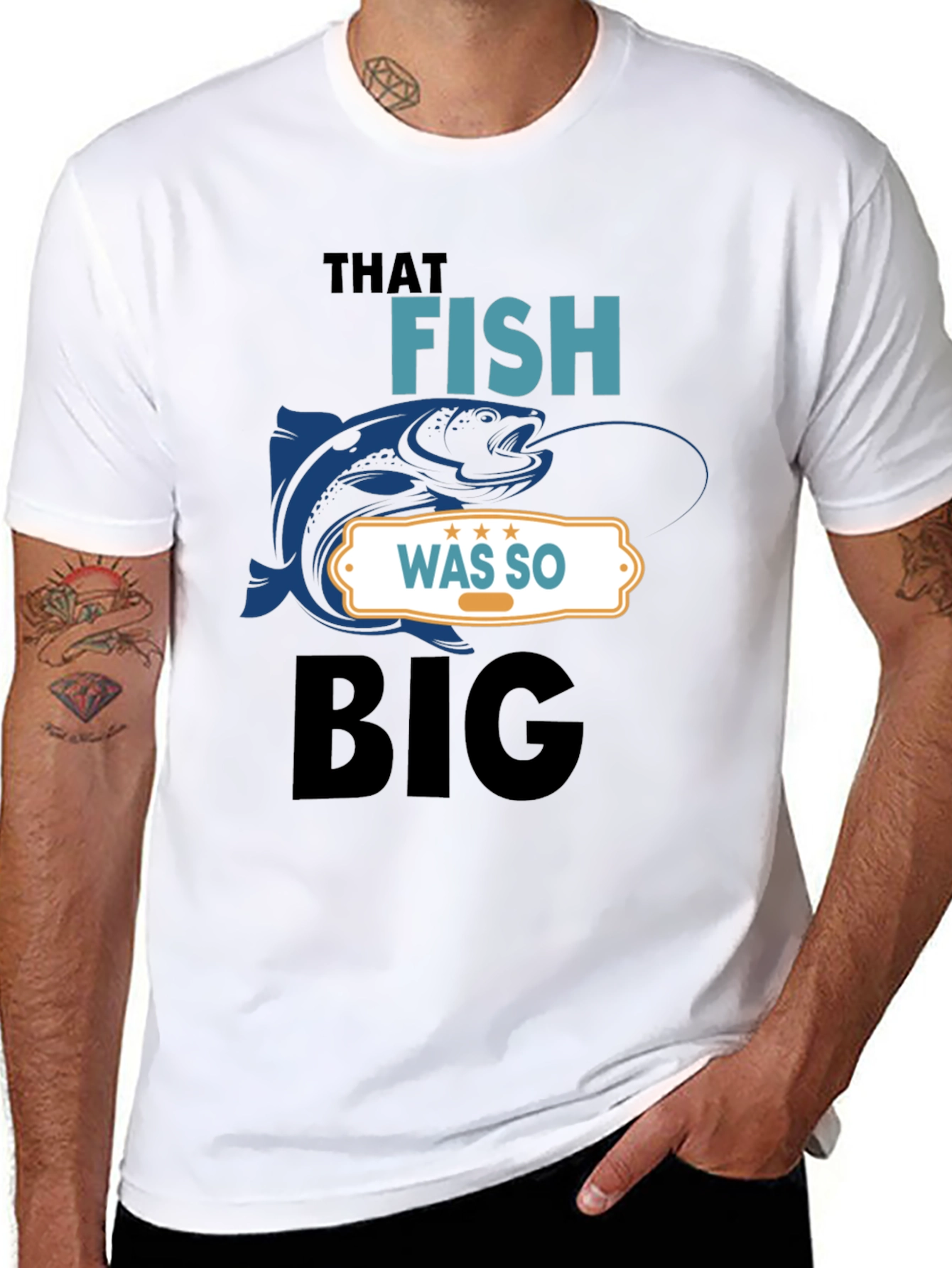 That Fish Was So Big Graphic Tee