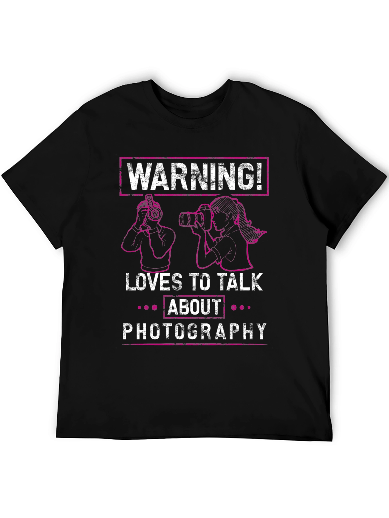 Warning Photographer T-Shirt - Photography Lover Tee