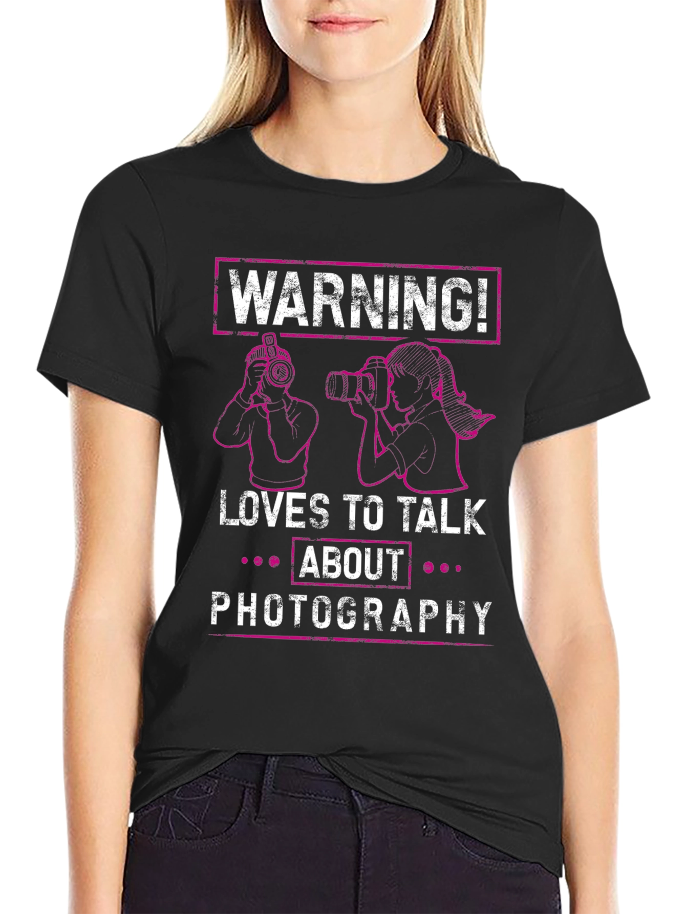 Warning Photographer T-Shirt - Photography Lover Tee