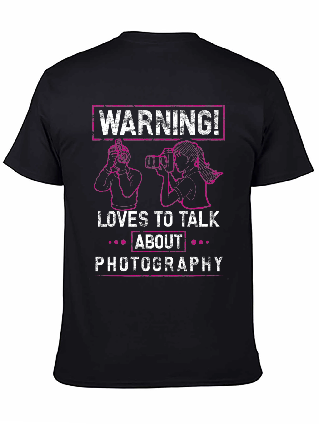 Warning Photographer T-Shirt - Photography Lover Tee