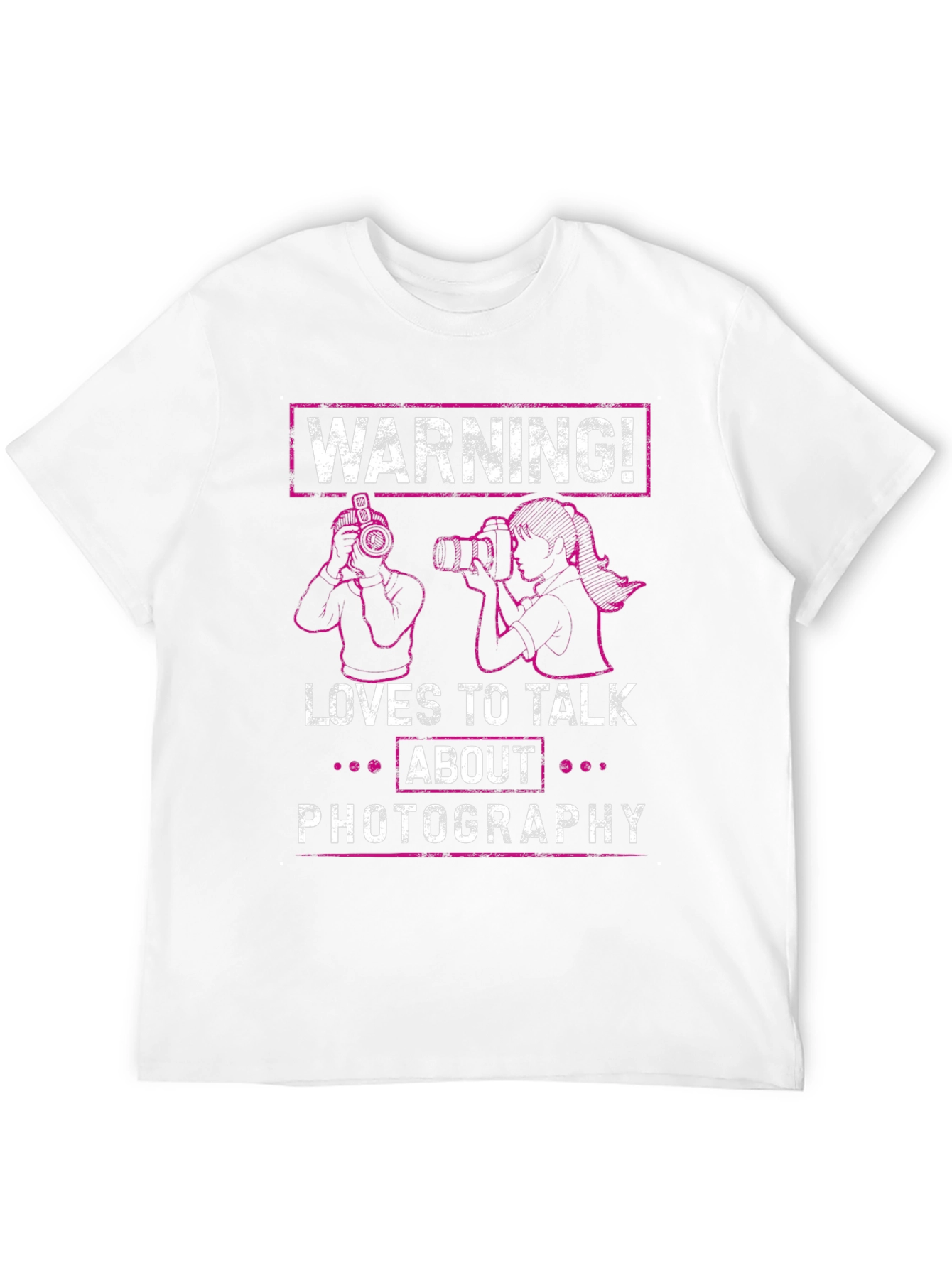 Warning Photographer T-Shirt - Photography Lover Tee