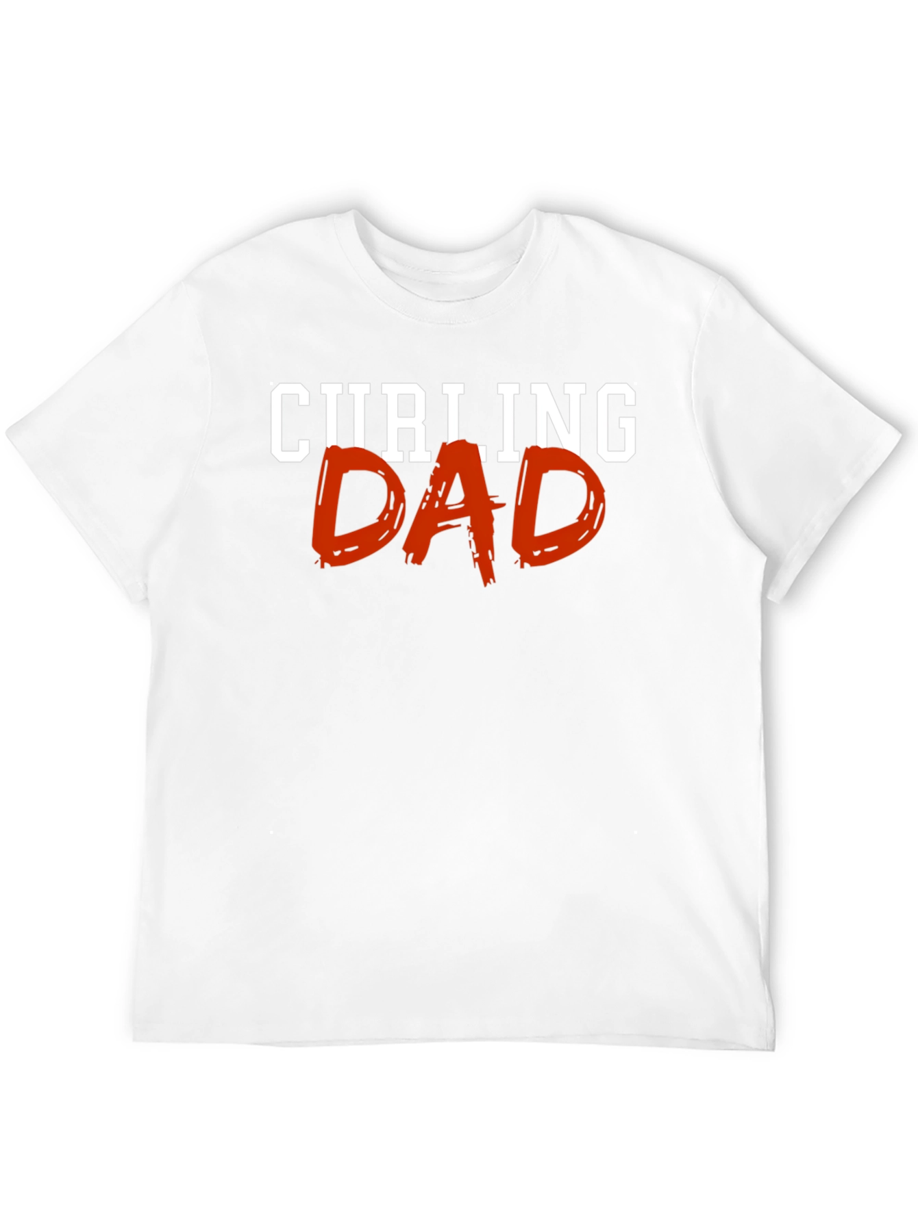 Curling Dad Graphic T-Shirt - Black