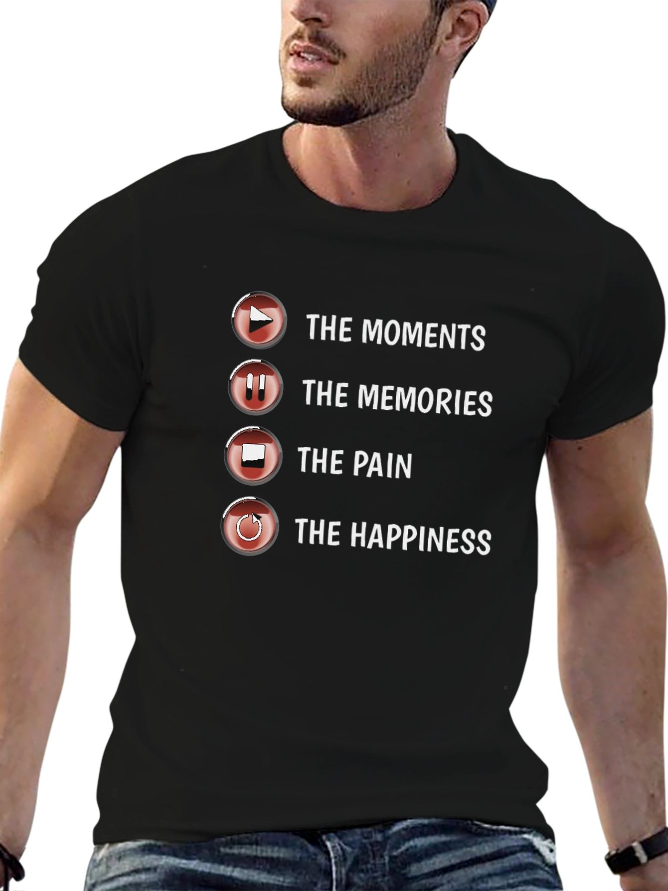Moments Memories Pain Happiness Graphic Tee