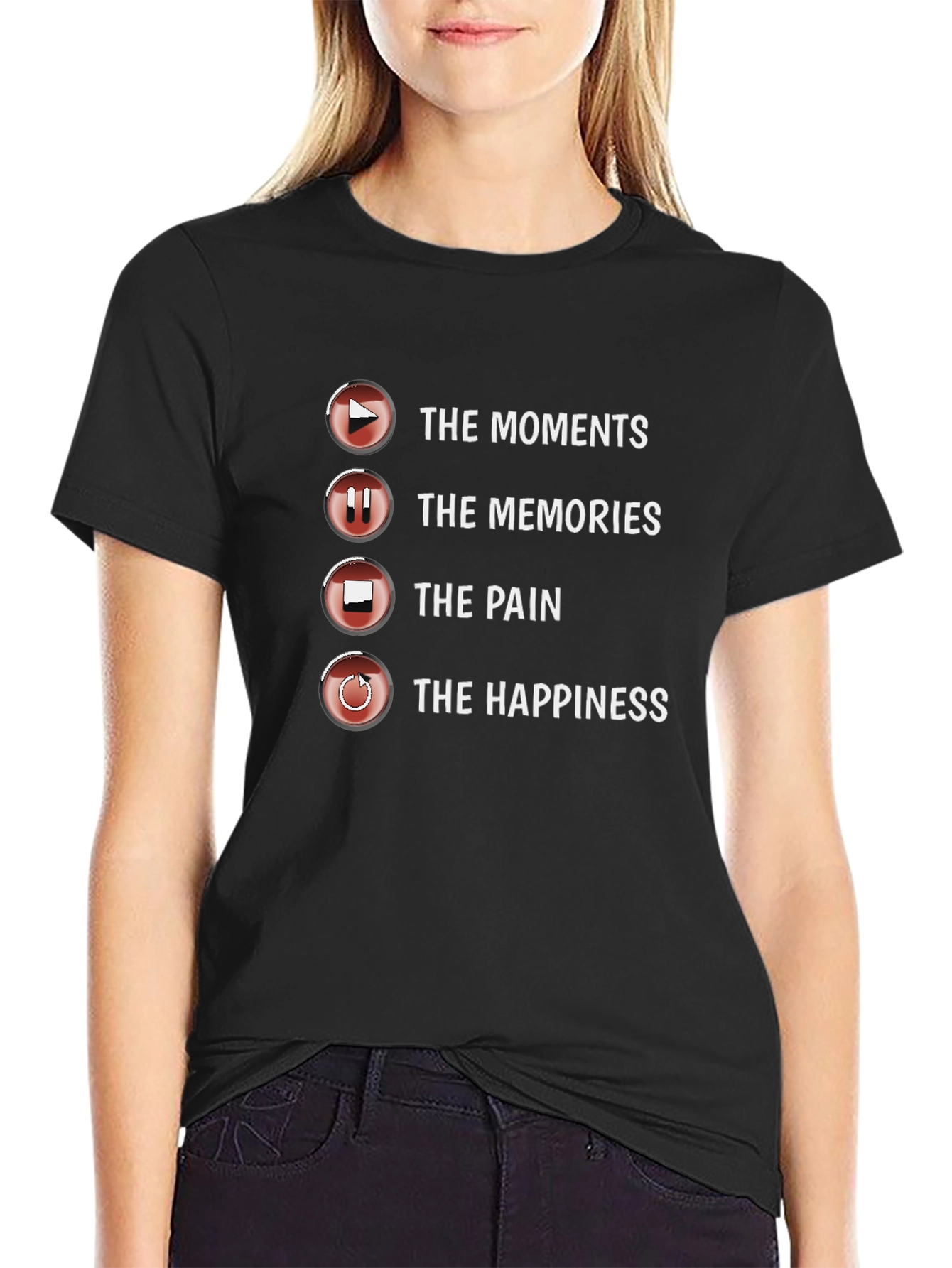 Moments Memories Pain Happiness Graphic Tee