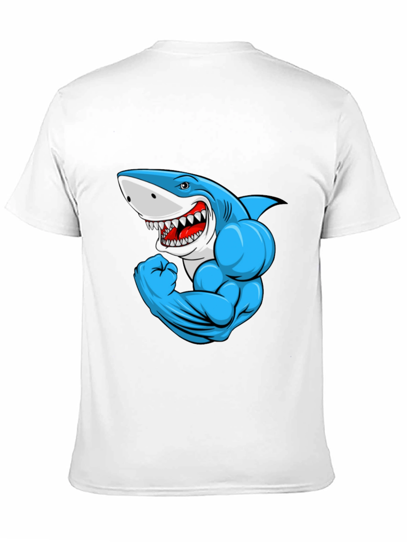 Muscle Shark Graphic Black T-Shirt