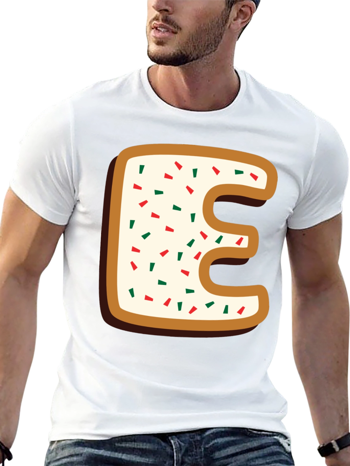 Letter E Cookie T-Shirt: Sweet & Stylish!