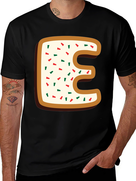 Letter E Cookie T-Shirt: Sweet & Stylish!