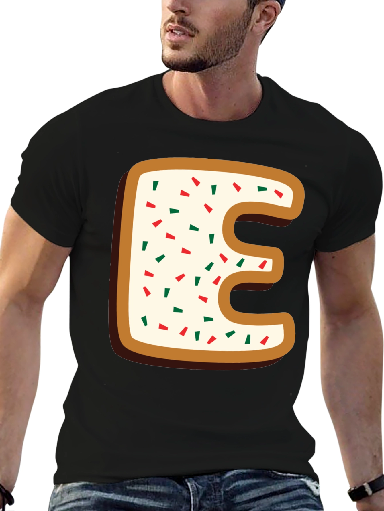 Letter E Cookie T-Shirt: Sweet & Stylish!