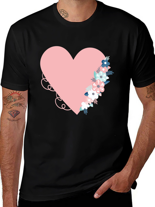 Floral Heart Graphic Tee - Love & Style in One!