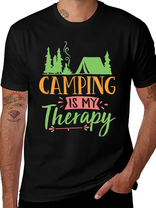 Camping is My Therapy Graphic Tee