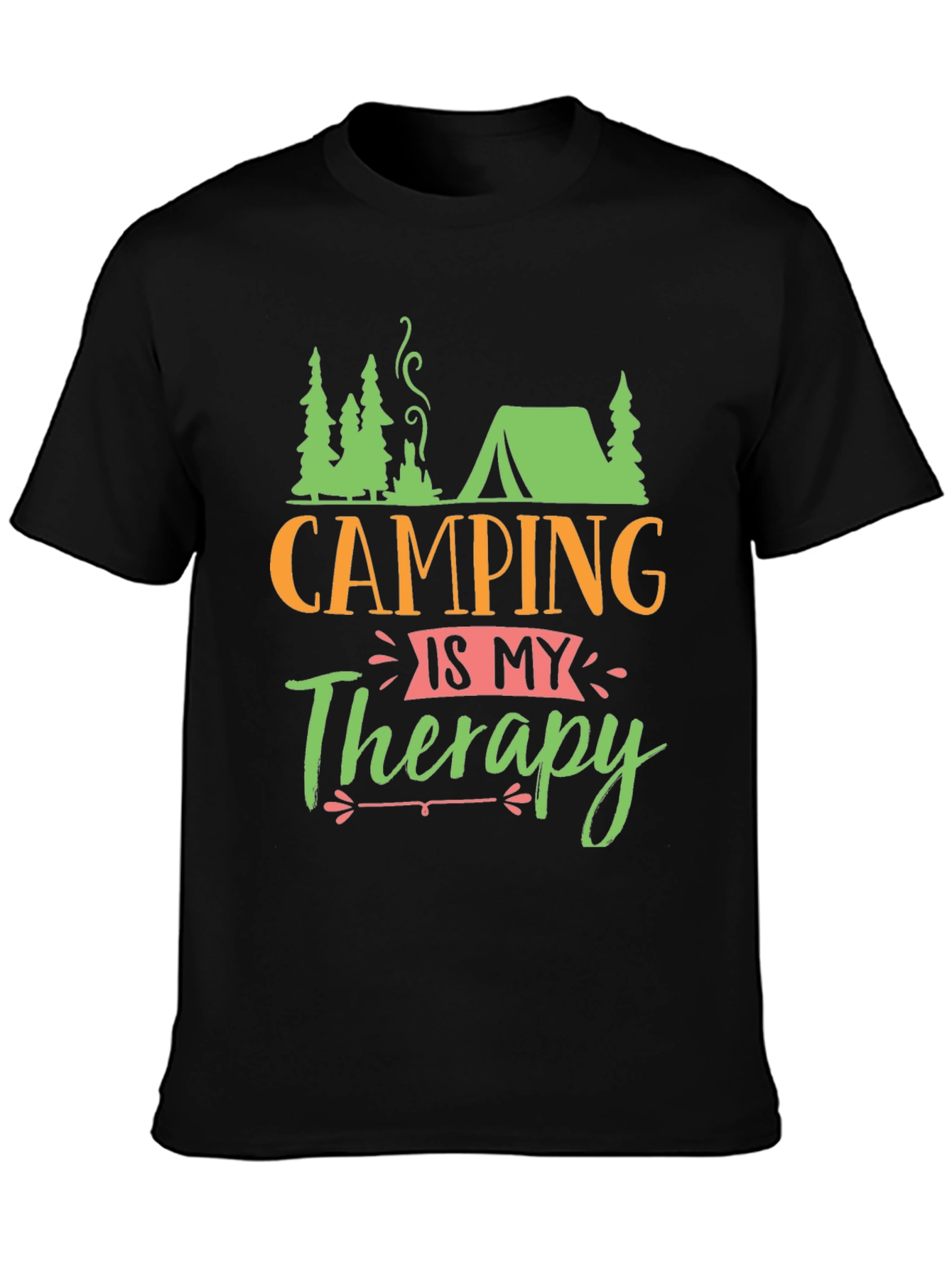 Camping is My Therapy Graphic Tee