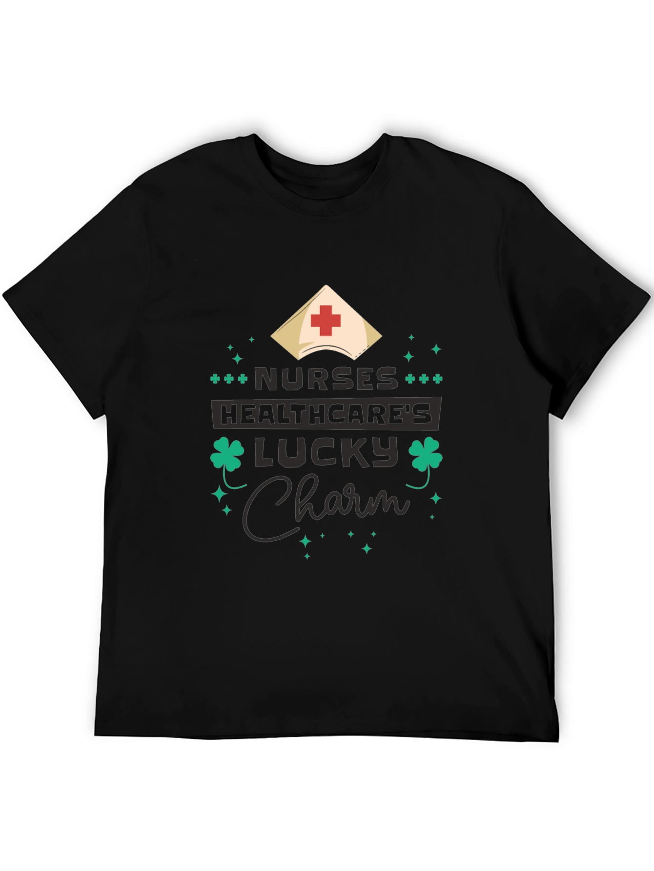 Nurses Healthcares Lucky Charm St. Patricks Day T-Shirt