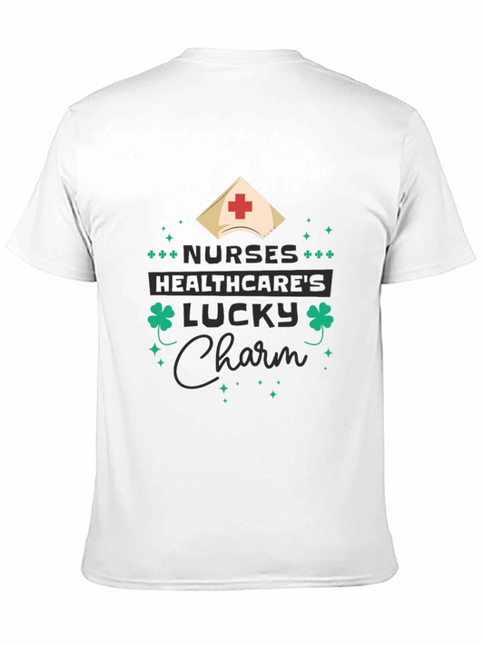 Nurses Healthcares Lucky Charm St. Patricks Day T-Shirt