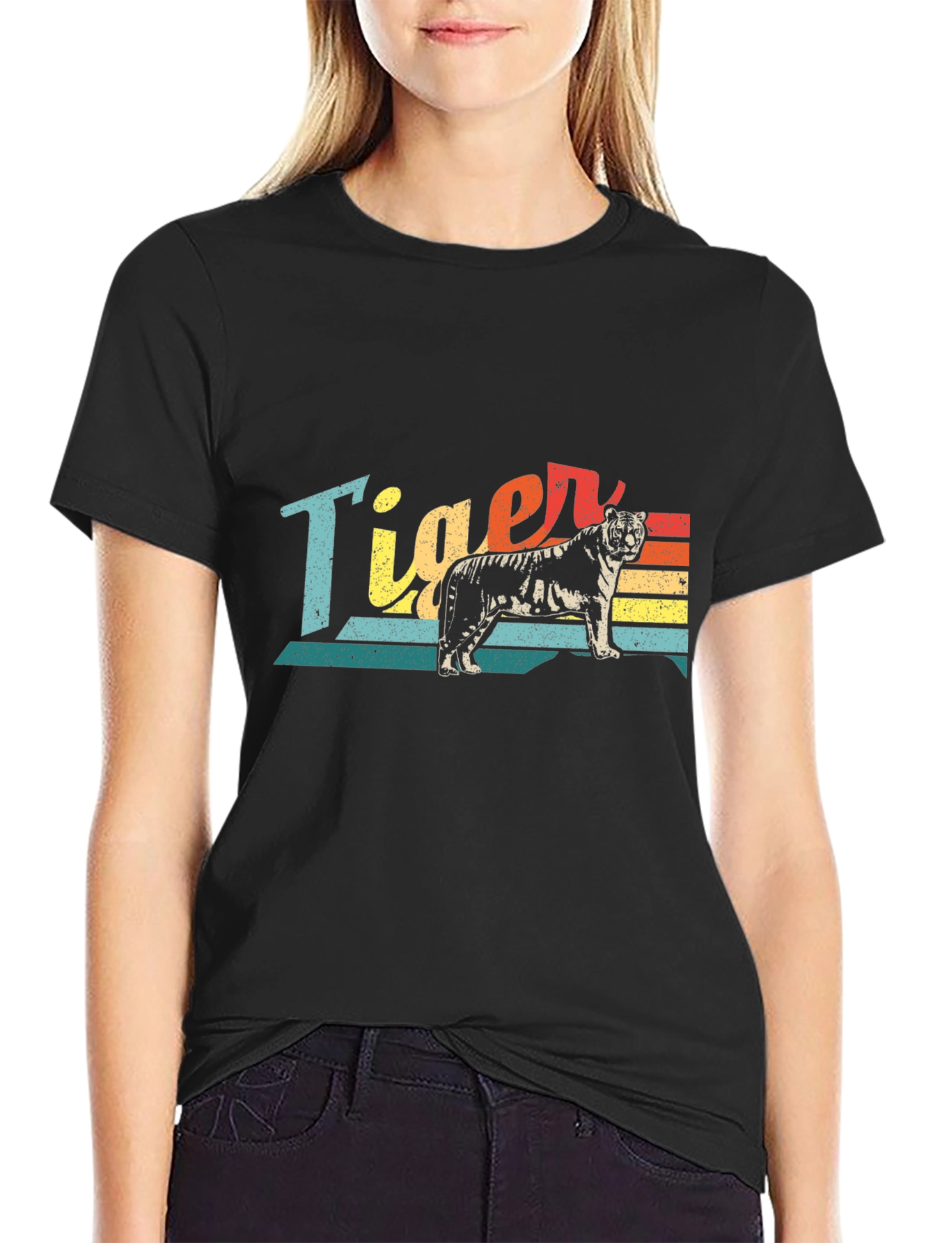 Retro Tiger Graphic T-Shirt