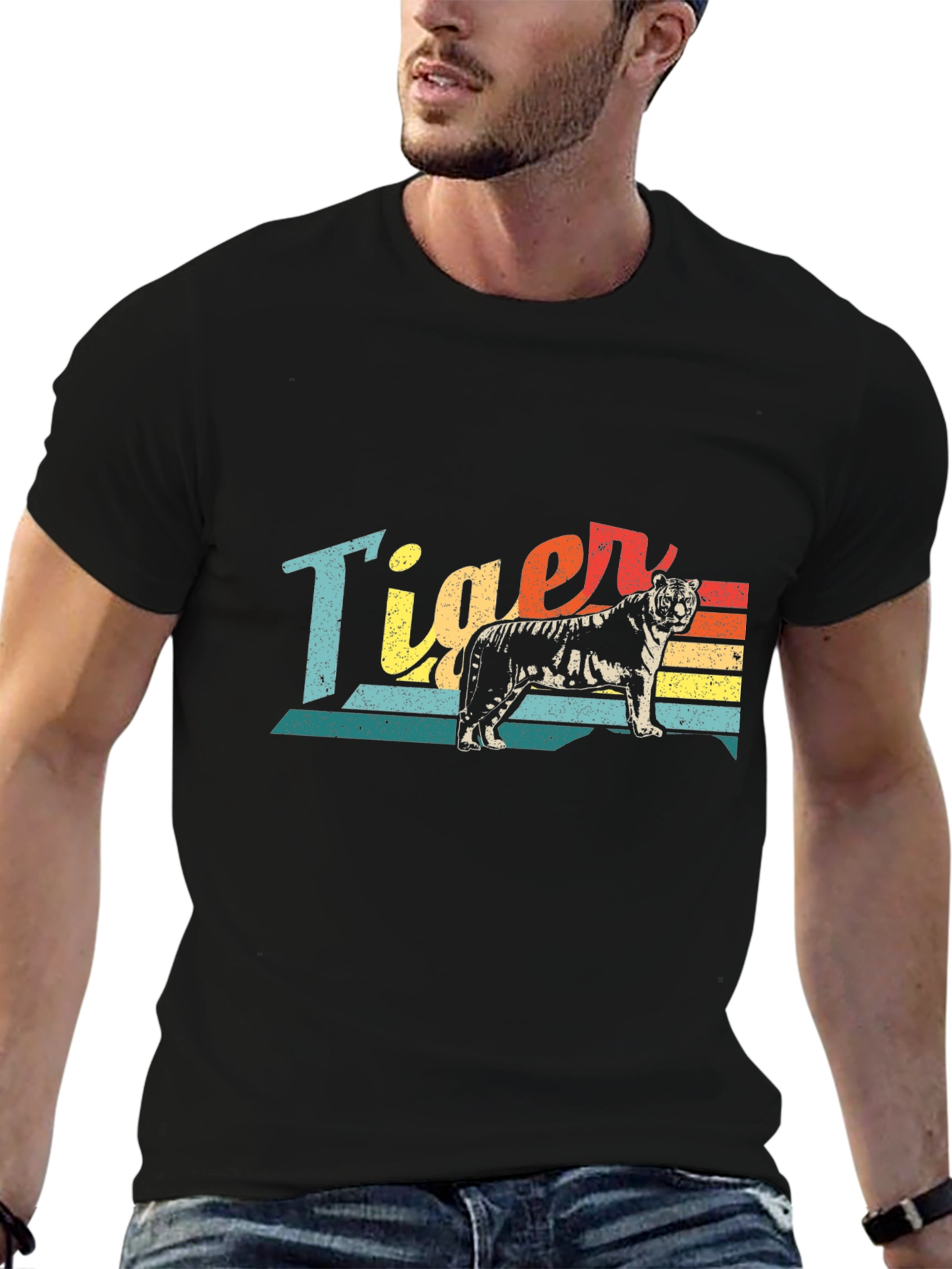 Retro Tiger Graphic T-Shirt