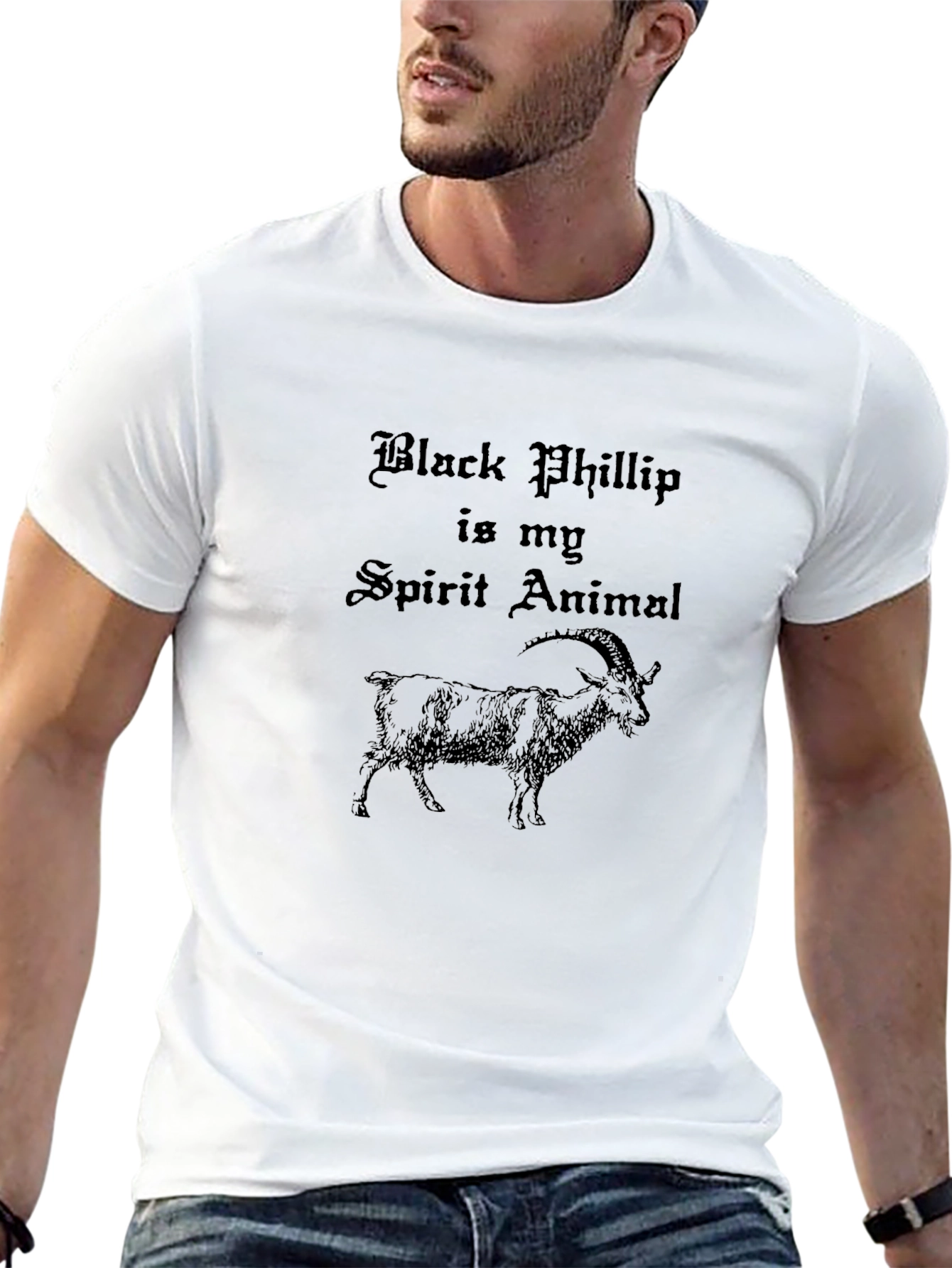 Black Phillip Spirit Animal Graphic T-Shirt