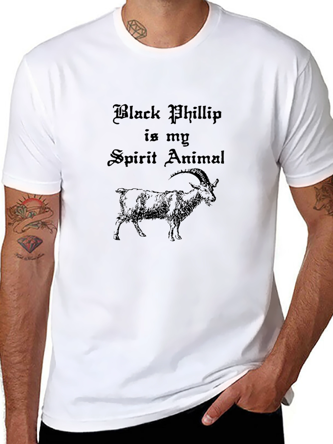 Black Phillip Spirit Animal Graphic T-Shirt