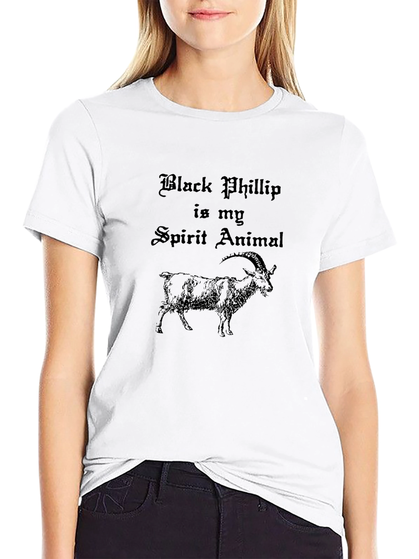 Black Phillip Spirit Animal Graphic T-Shirt