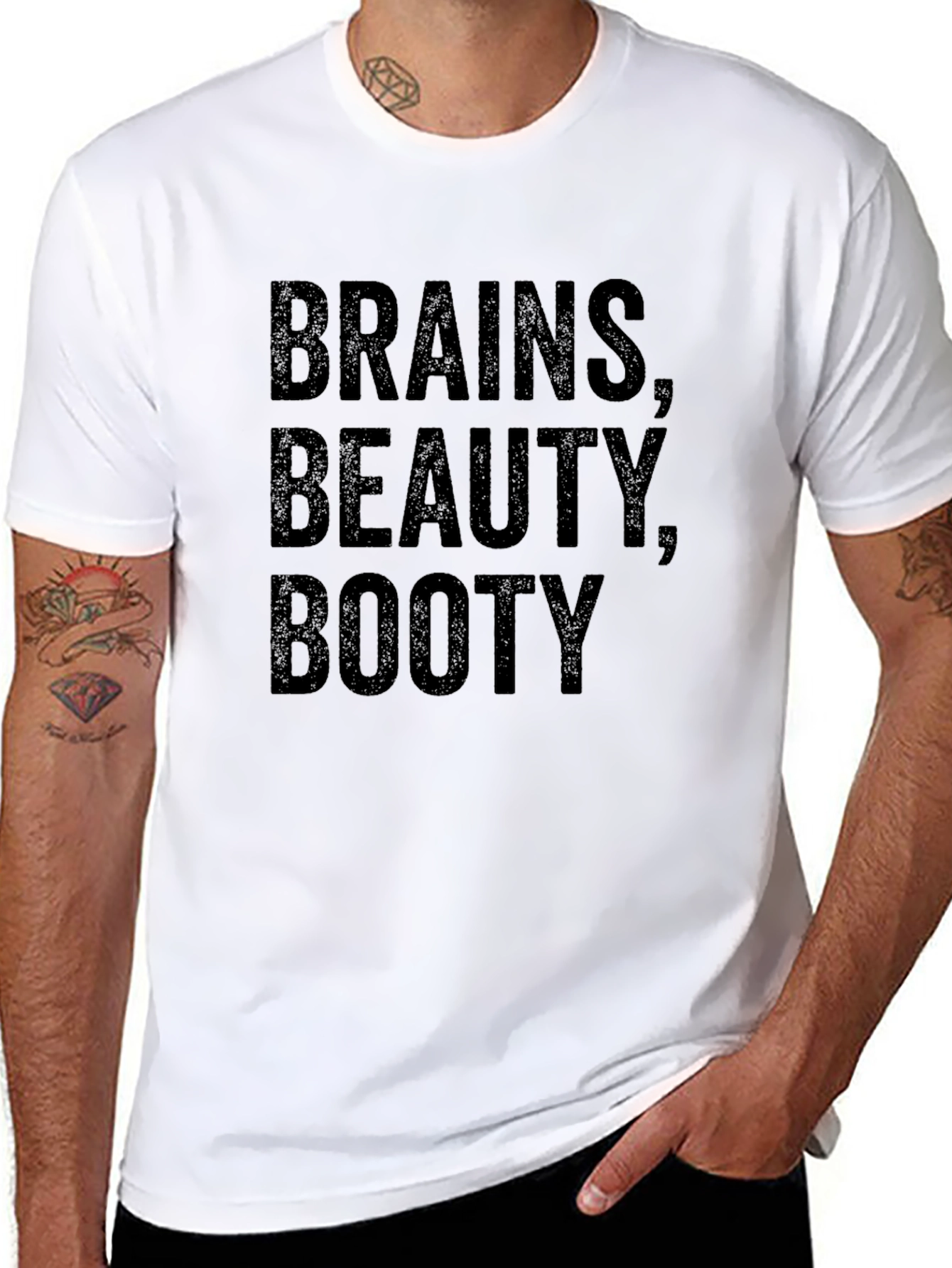 Brains Beauty Booty T-Shirt