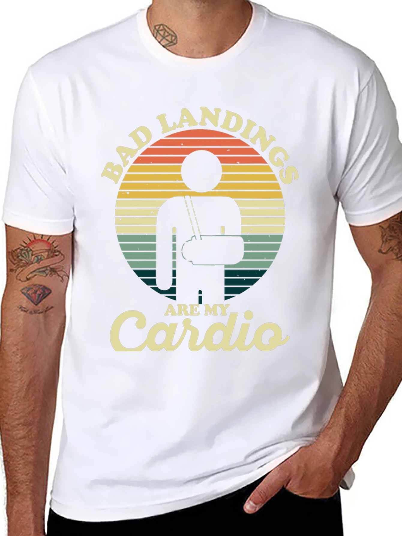 Bad Landings Are My Cardio Graphic Tee
