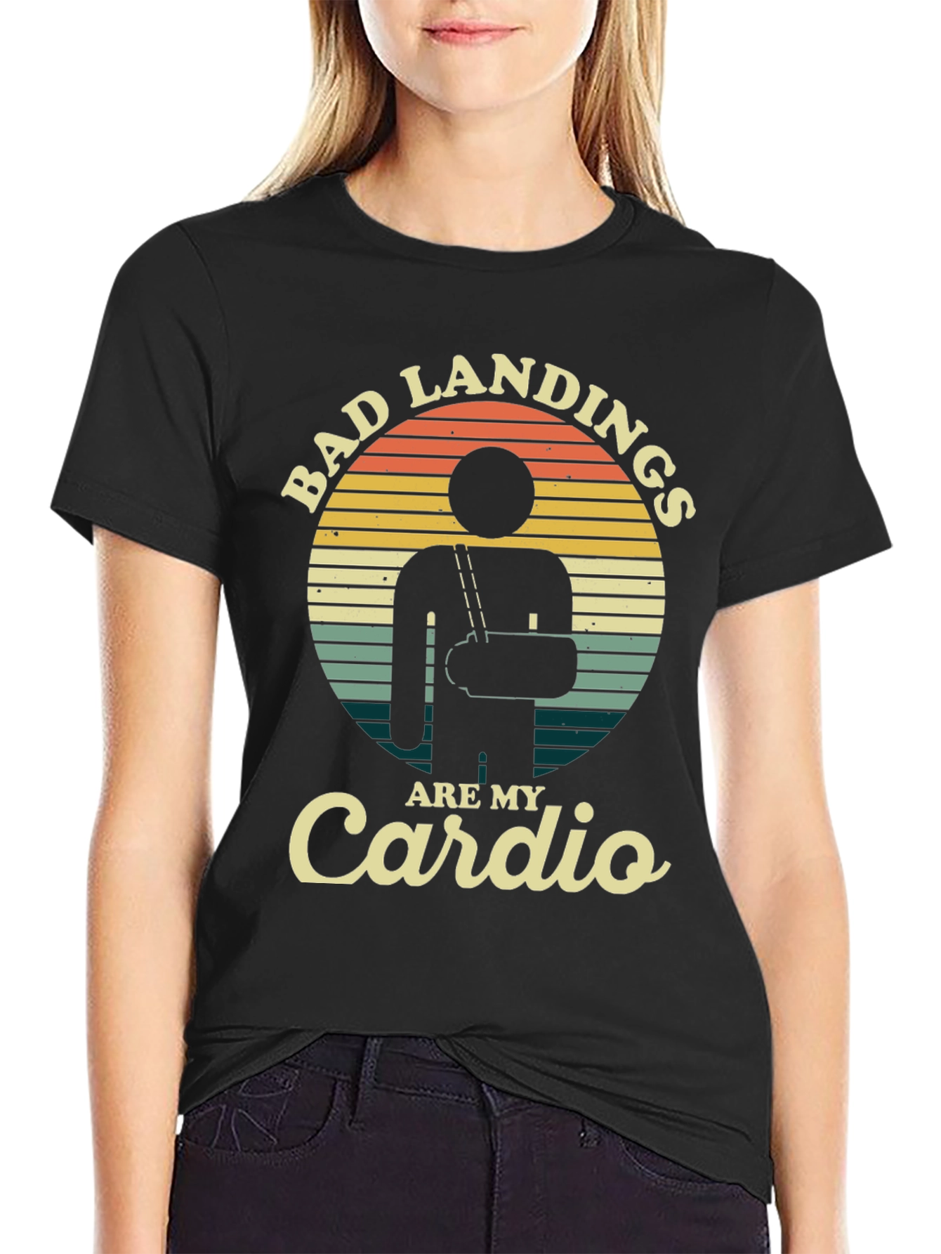 Bad Landings Are My Cardio Graphic Tee