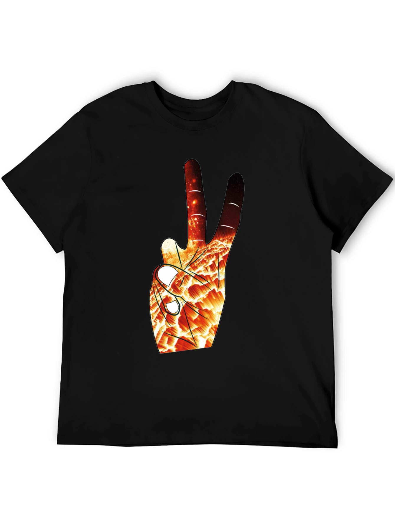 Abstract Peace Sign Graphic Tee