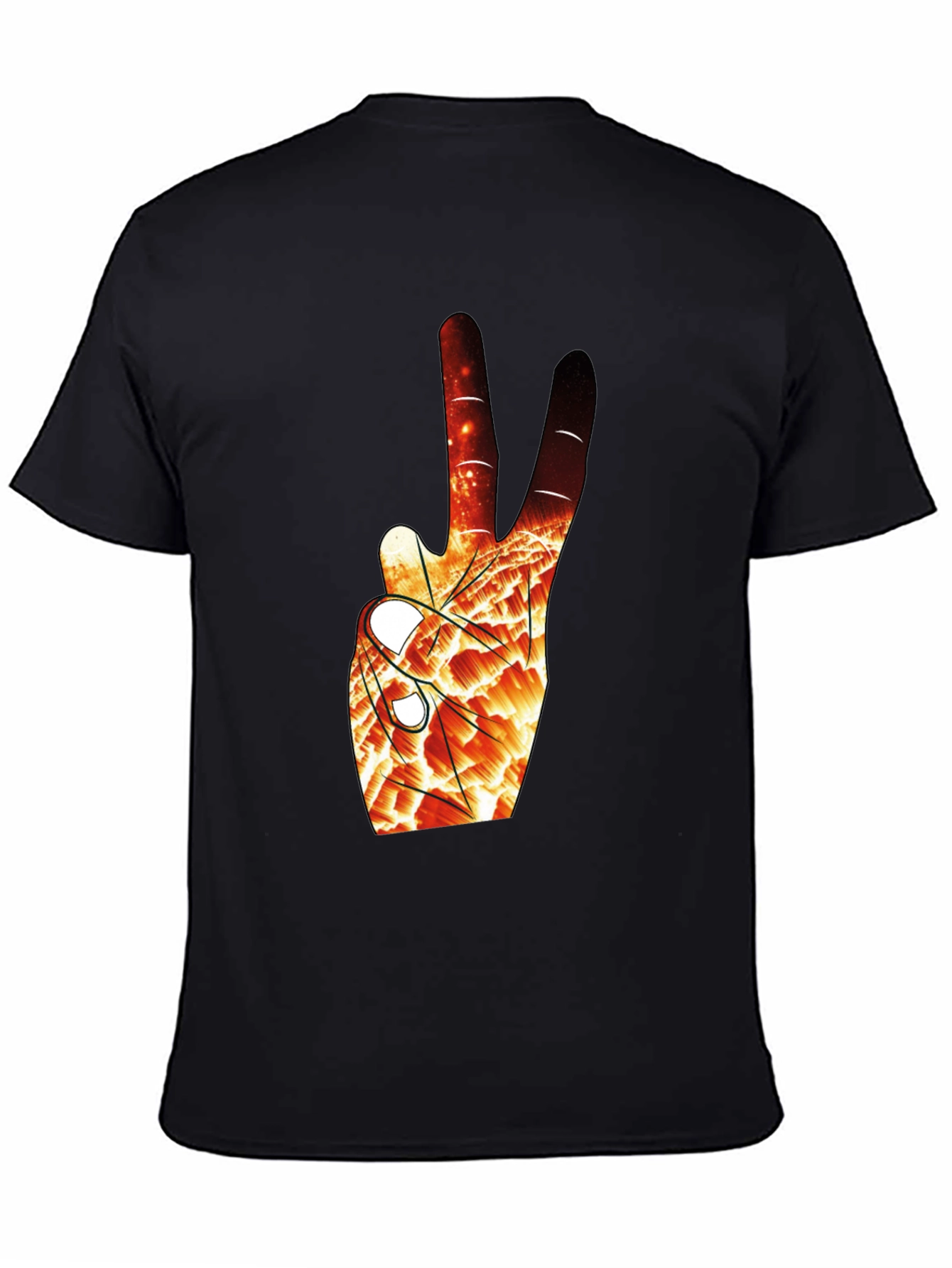 Abstract Peace Sign Graphic Tee