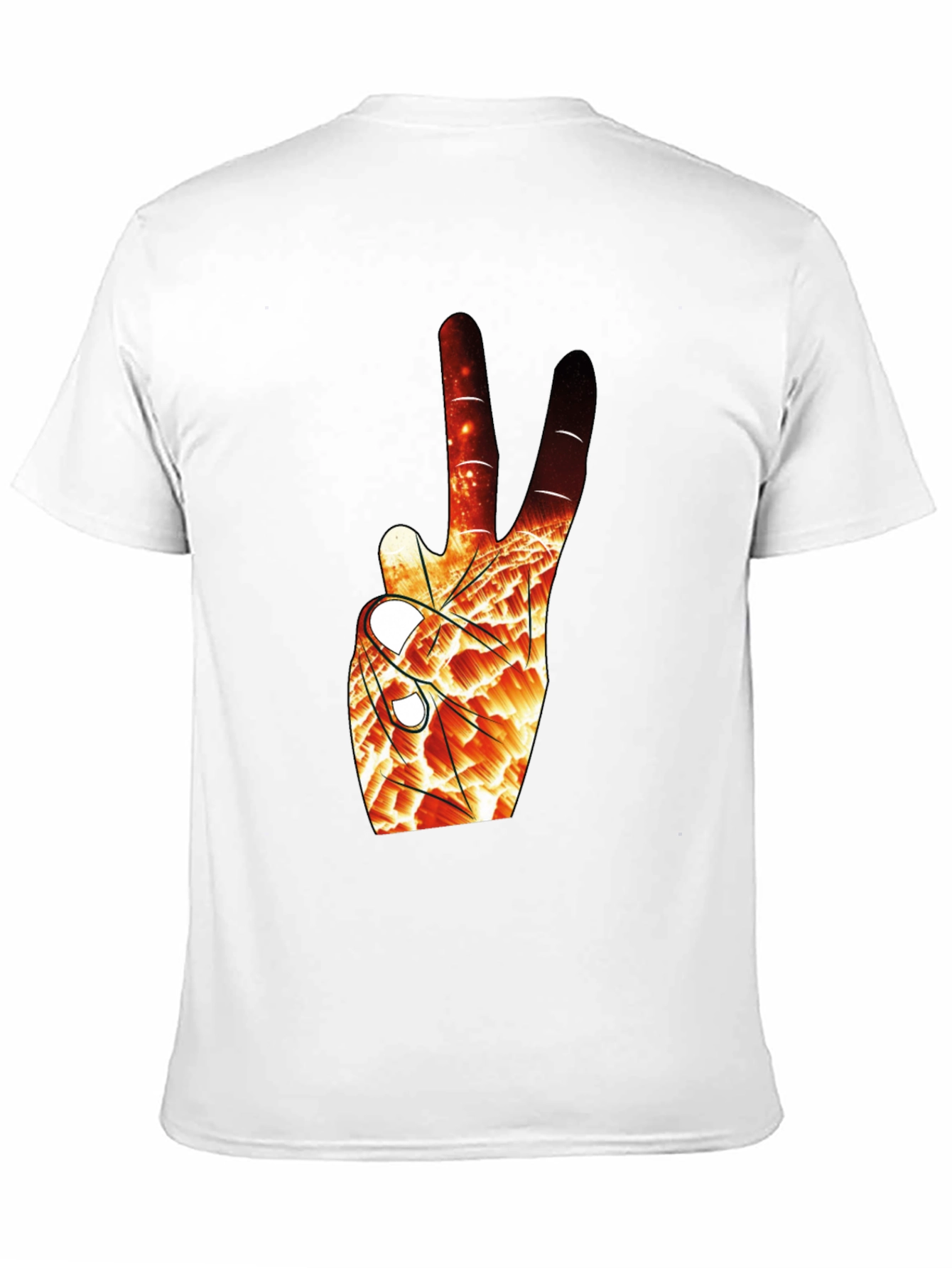 Abstract Peace Sign Graphic Tee