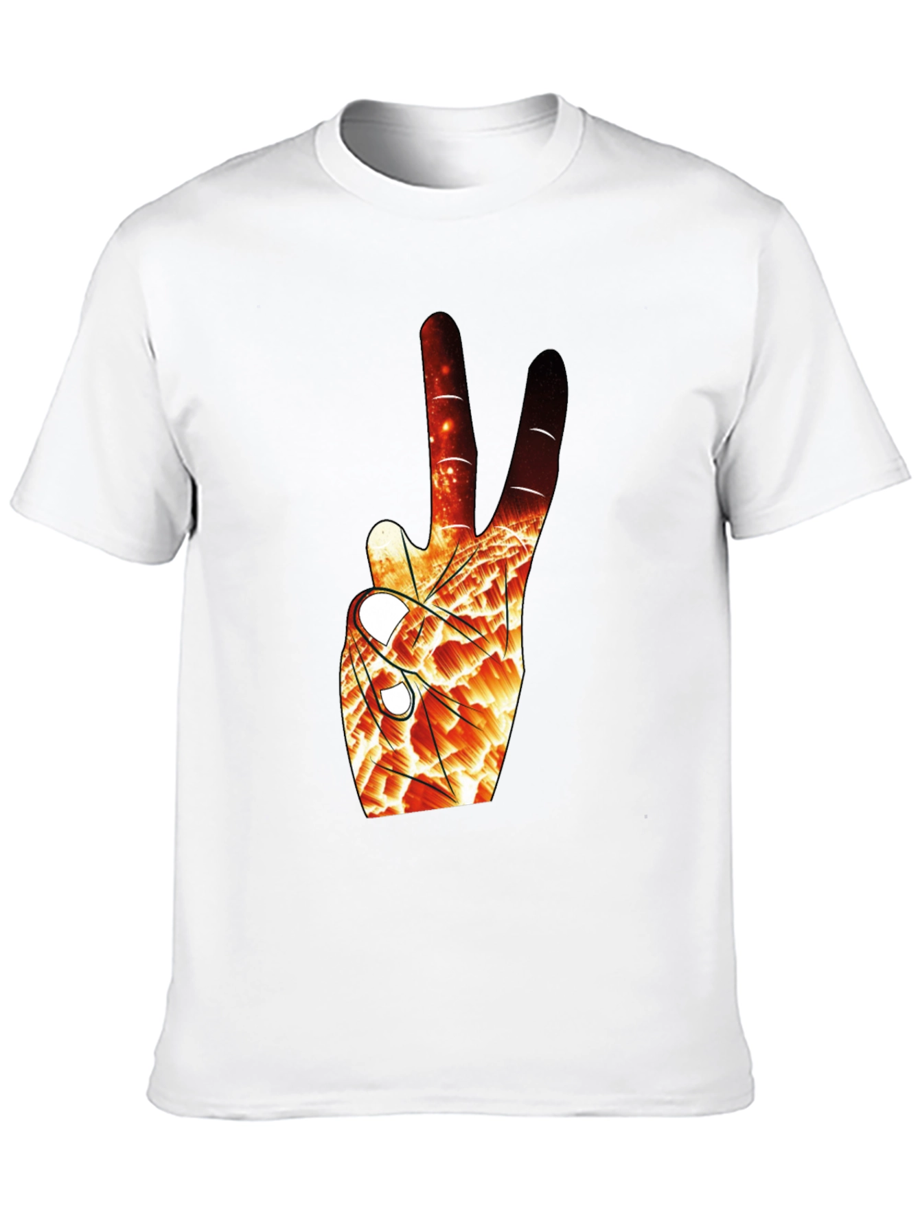 Abstract Peace Sign Graphic Tee