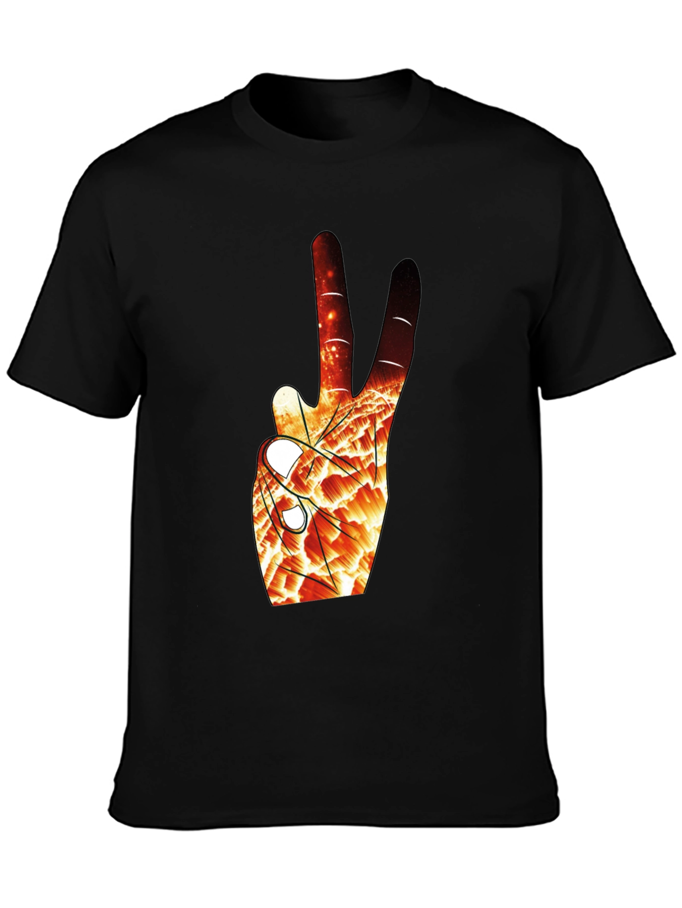 Abstract Peace Sign Graphic Tee
