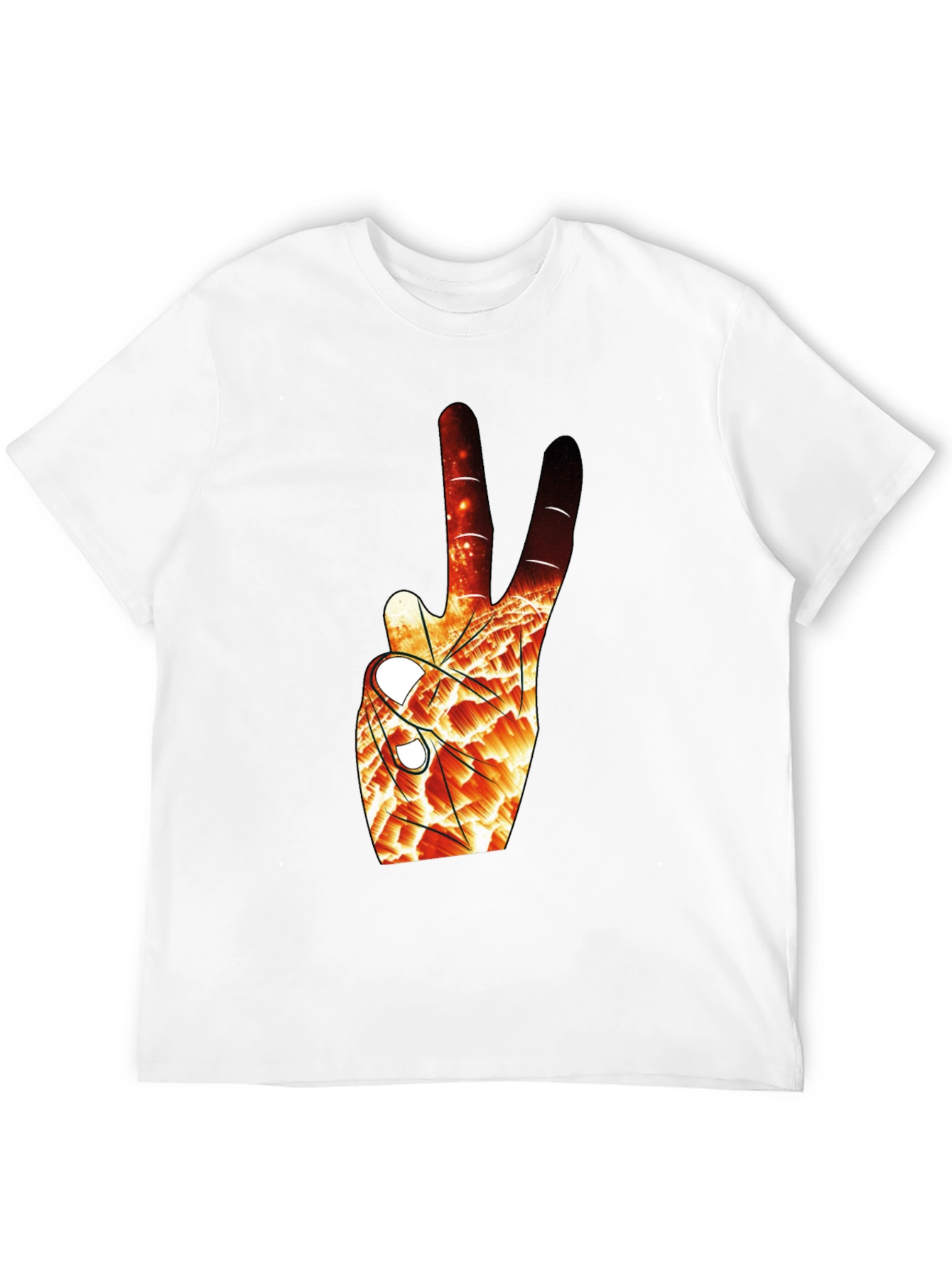 Abstract Peace Sign Graphic Tee